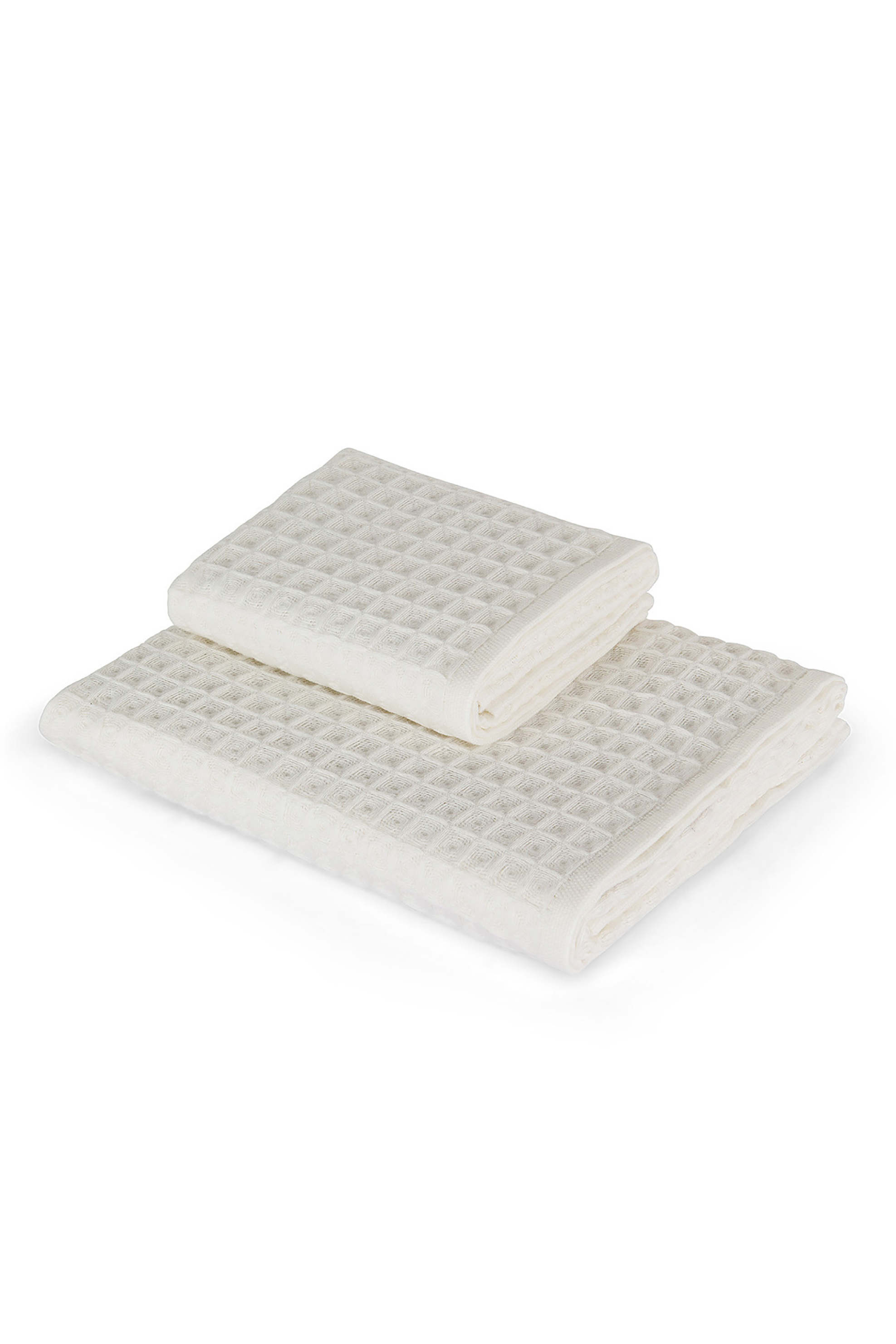 Coincasa σετ πετσέτες μπάνιου με ανάγλυφο σχέδιο (2 τεμάχια) - 007262037 Λευκό φωτογραφία