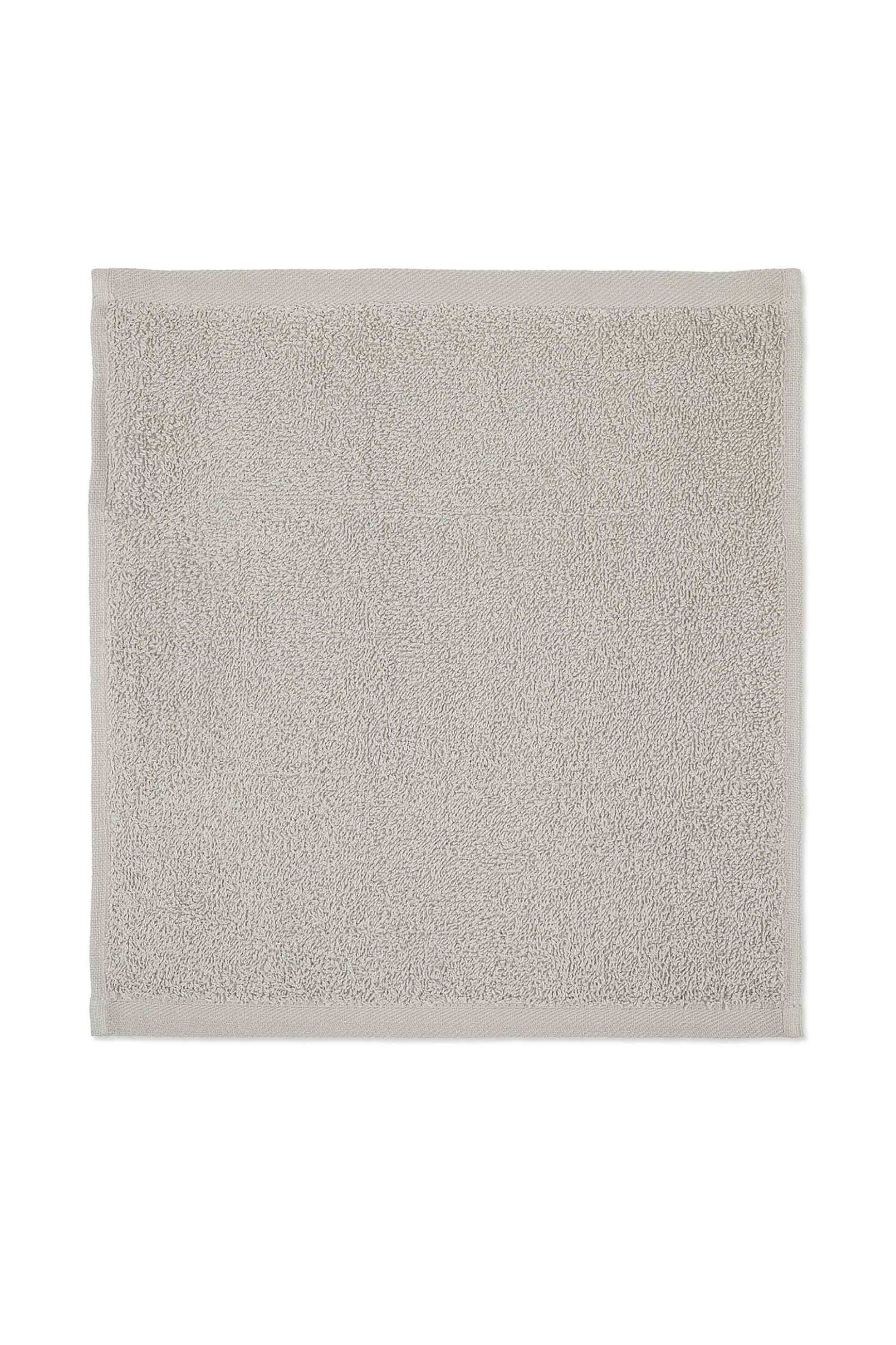 COINCASA Coincasa σετ βαμβακερές πετσέτες μονόχρωμες με καλάθι αποθήκευσης 30 x 30 cm - 007358605 Γκρι