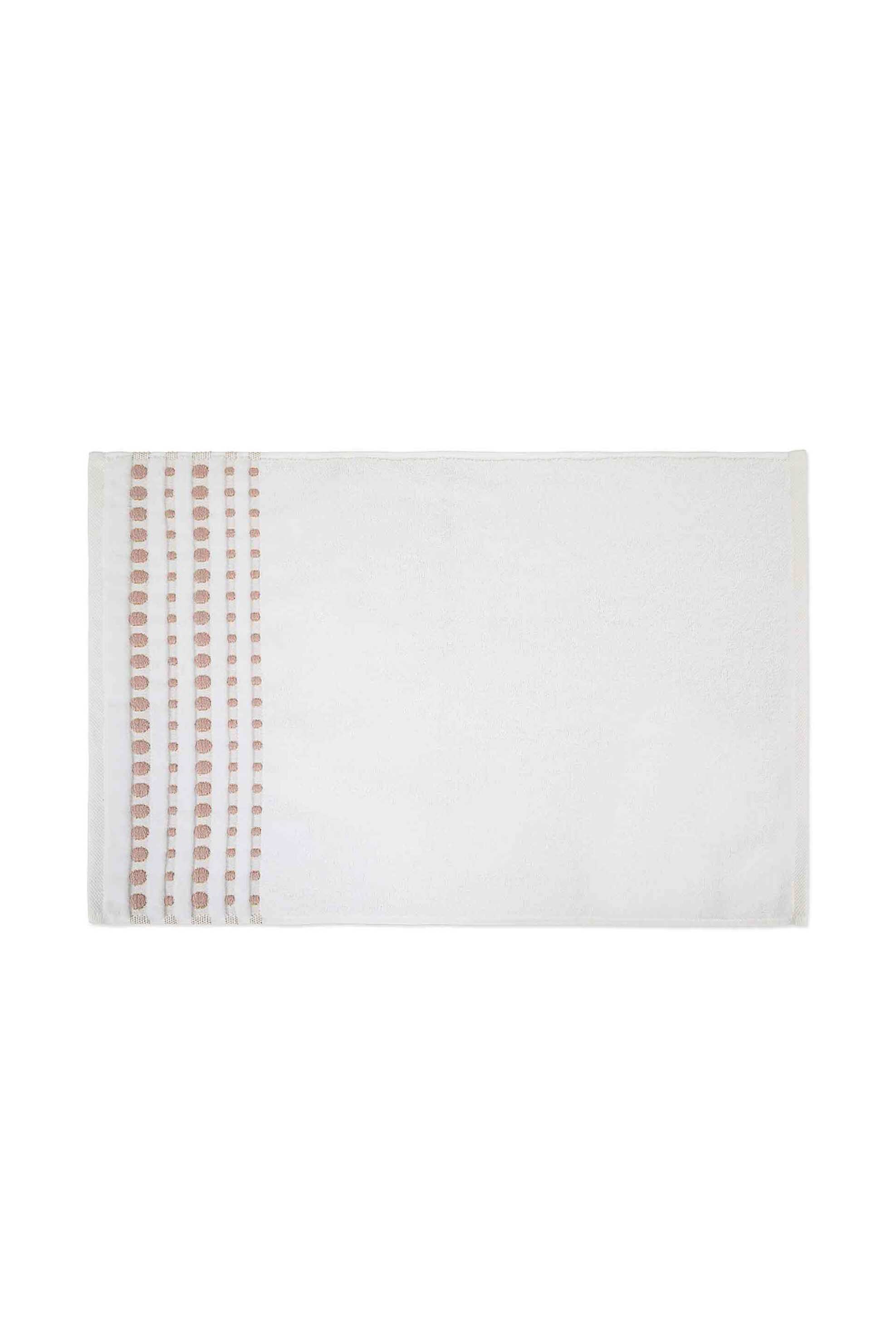 COINCASA Coincasa πετσέτα χεριών με ανάγλυφο κέντημα 60 x 40 cm - 007359591 Λευκό