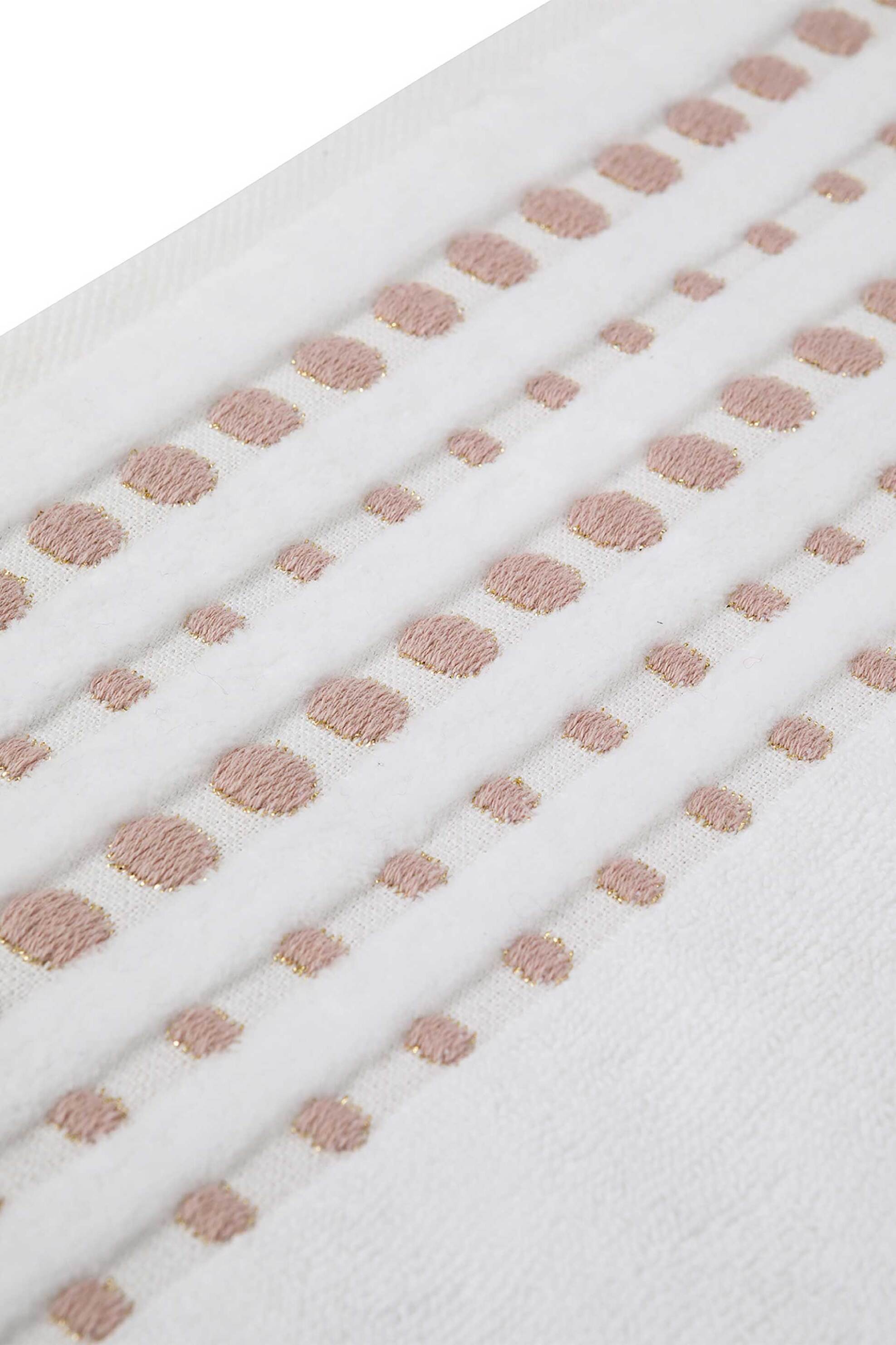 Coincasa πετσέτα μπάνιου με ανάγλυφο κέντημα 30 x 30 cm - 007359593 Λευκό φωτογραφία