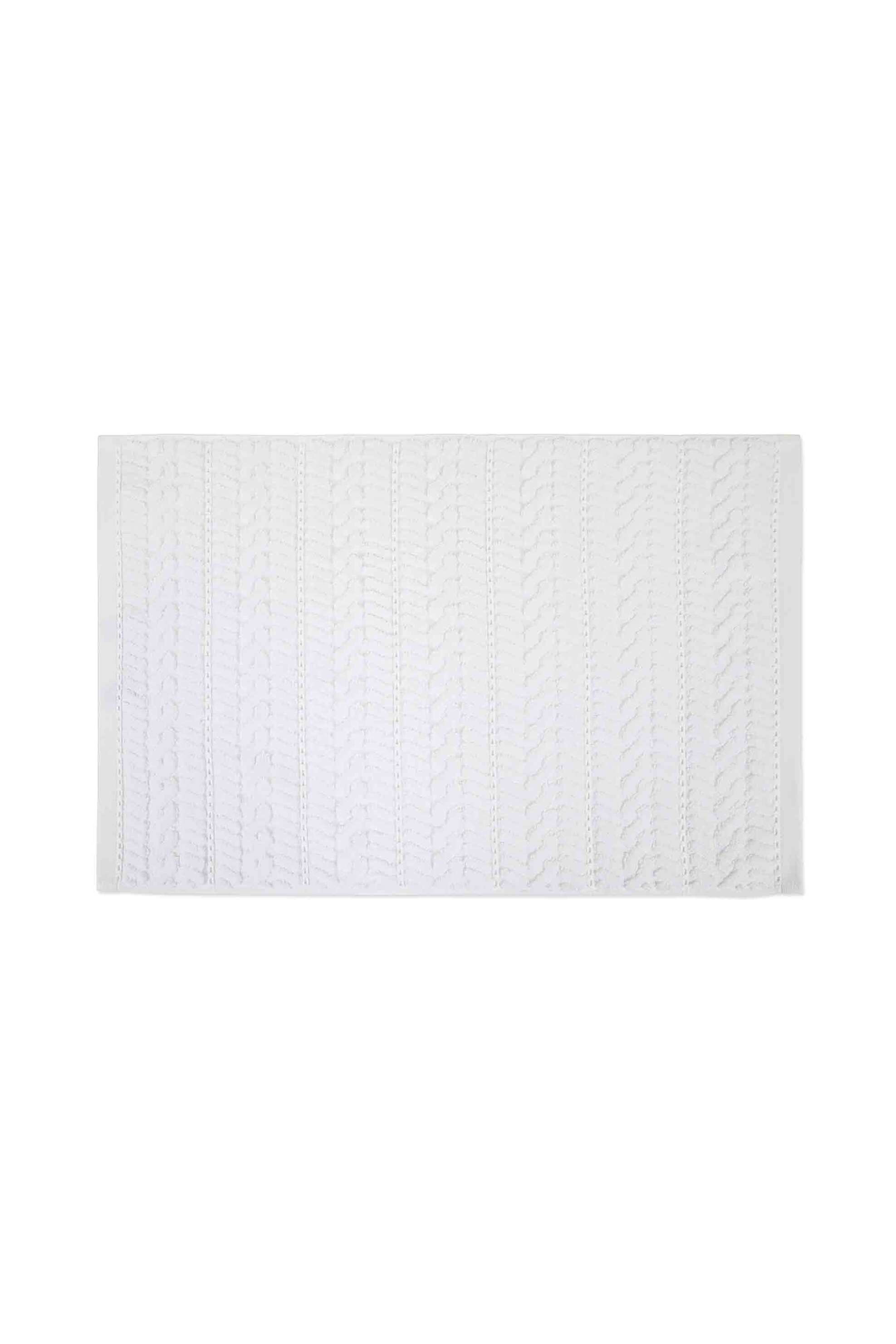 Coincasa πετσέτα σώματος με ανάγλυφο κέντημα 140 x 90 cm - 007359616 Λευκό