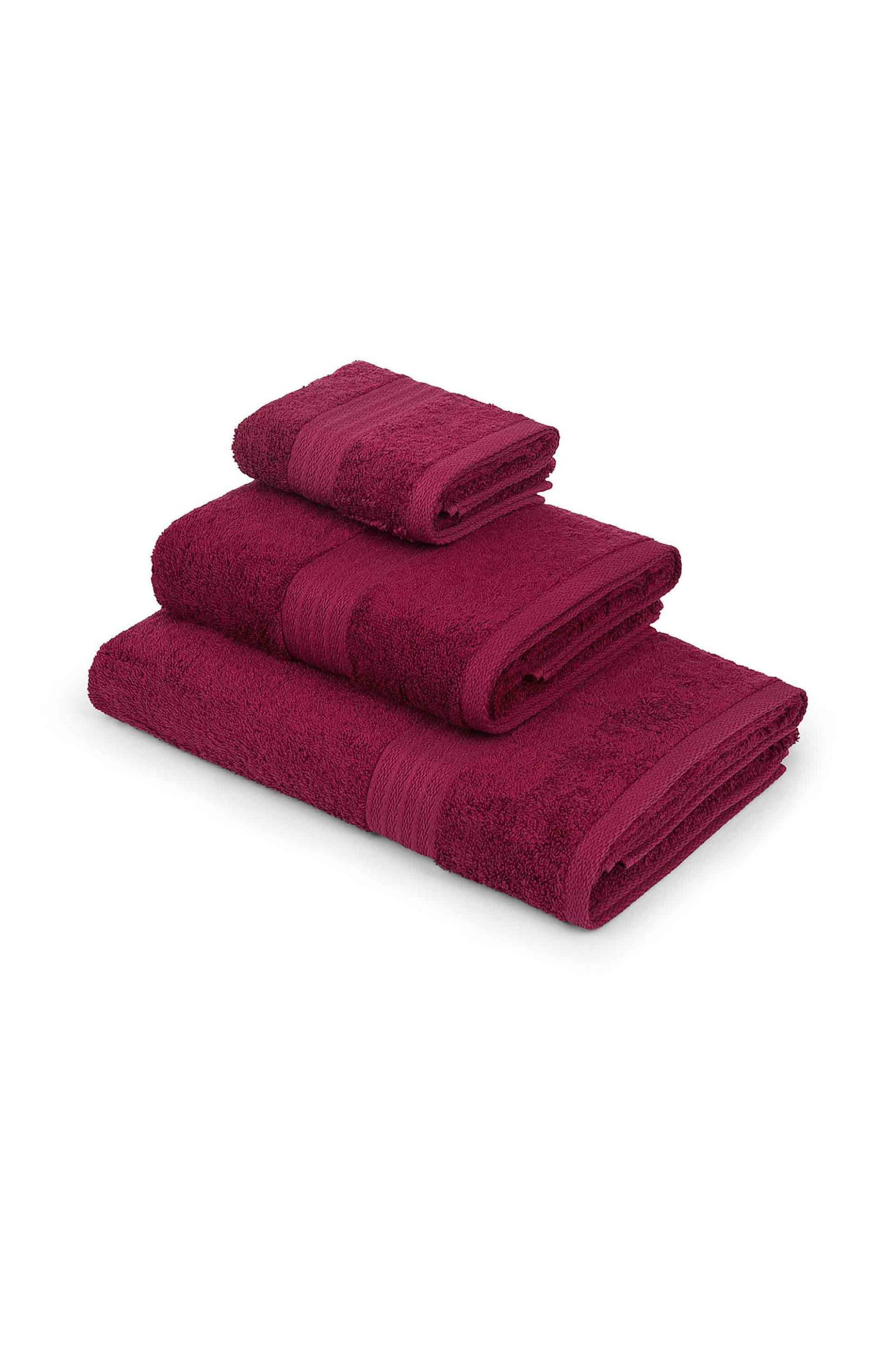 Coincasa πετσέτα σώματος μονόχρωμη 140 x 70 cm - 007359689 Βυσσινί φωτογραφία