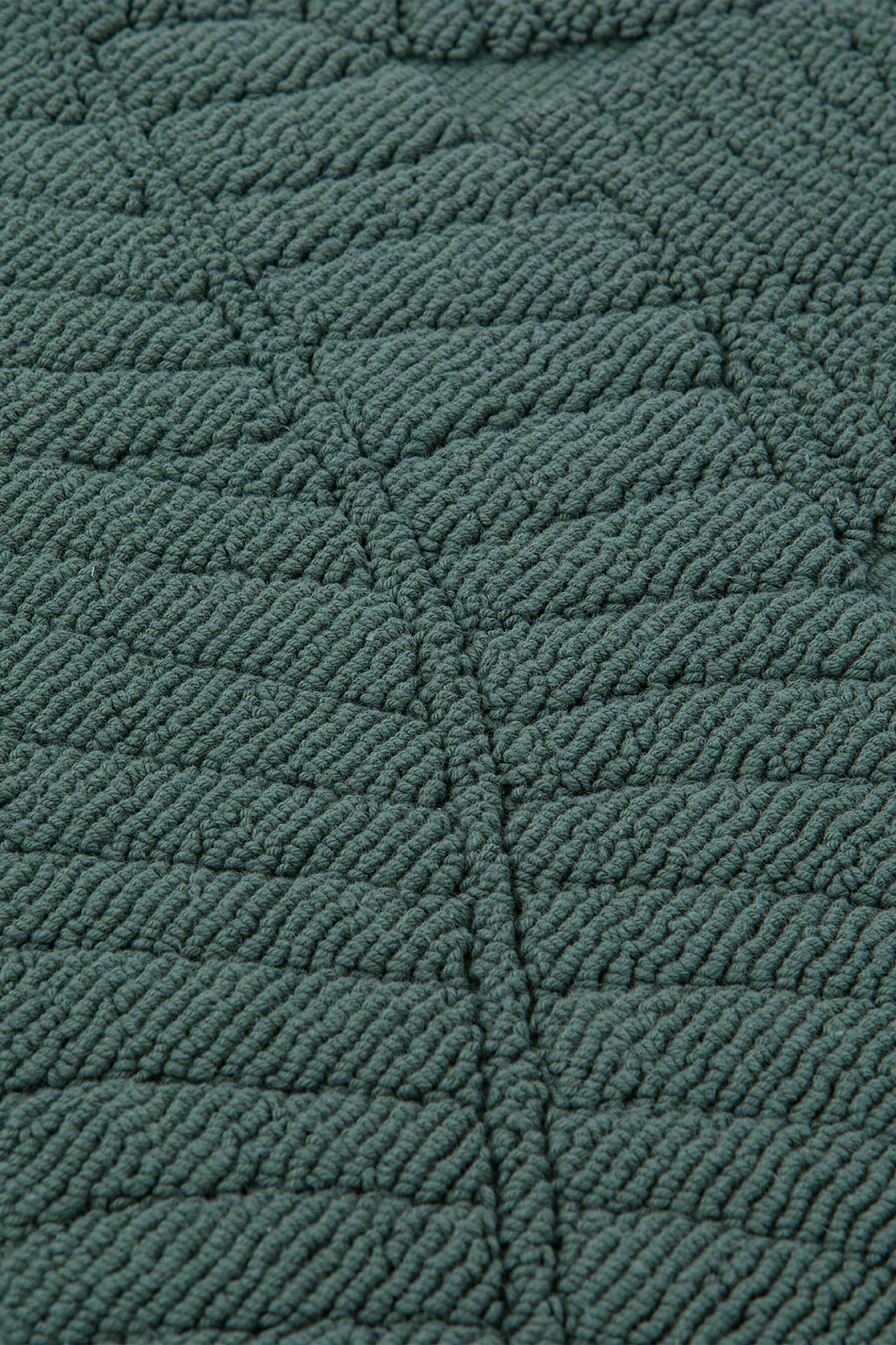 Coincasa χαλάκι μπάνιου με ανάγλυφο σχέδιο 84 x 54 cm - 007359835 Πράσινο Σκούρο φωτογραφία