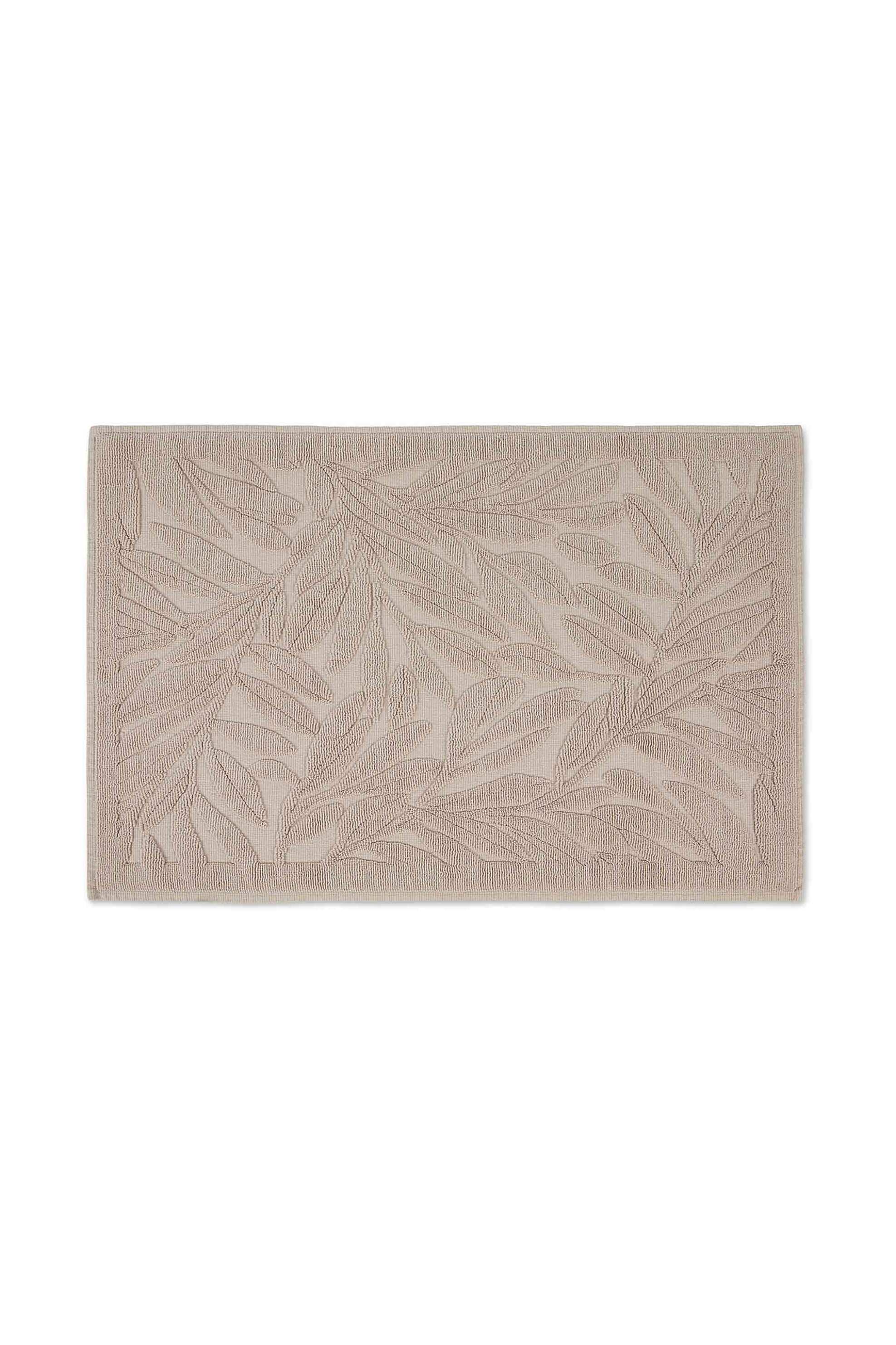 Coincasa χαλάκι μπάνιου με ανάγλυφο σχέδιο 84 x 54 cm - 007359837 Μπεζ