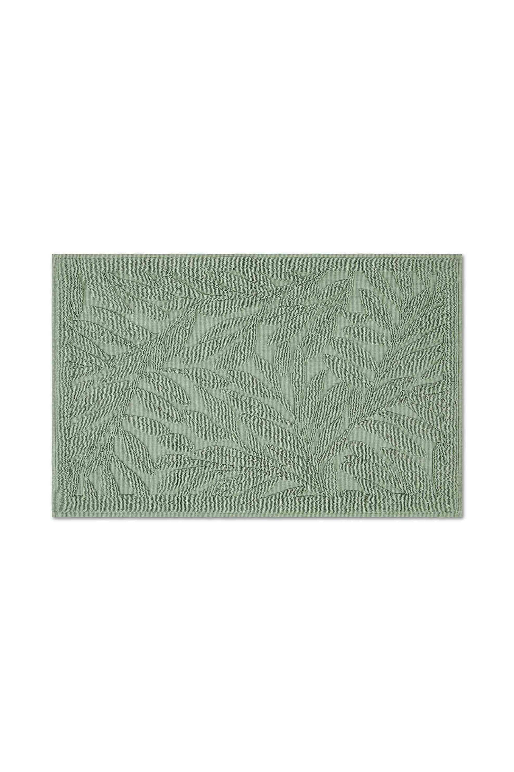 Coincasa χαλάκι μπάνιου με ανάγλυφο σχέδιο 84 x 54 cm - 007359852 Πράσινο Ανοιχτό