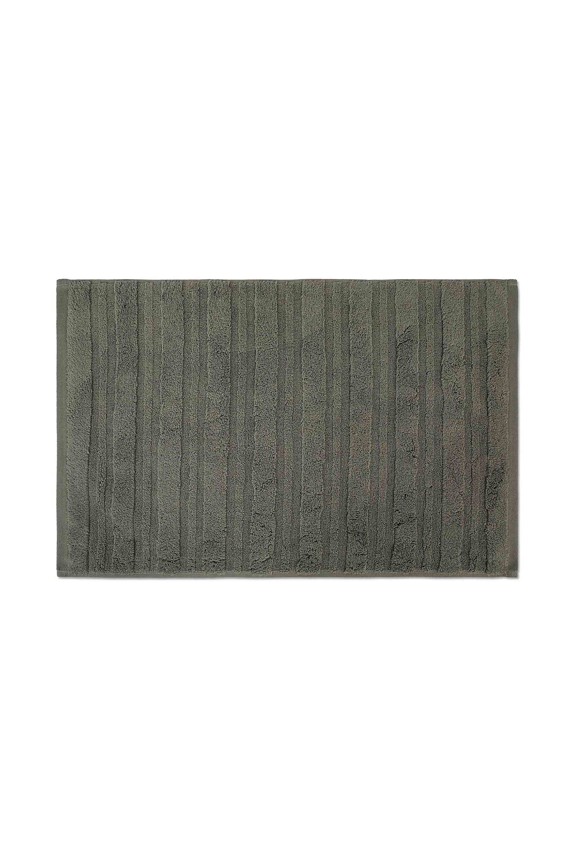 Coincasa πετσέτα προσώπου μονόχρωμη με ανάγλυφες ρίγες 100 x 60 cm - 007358590 Γκρι