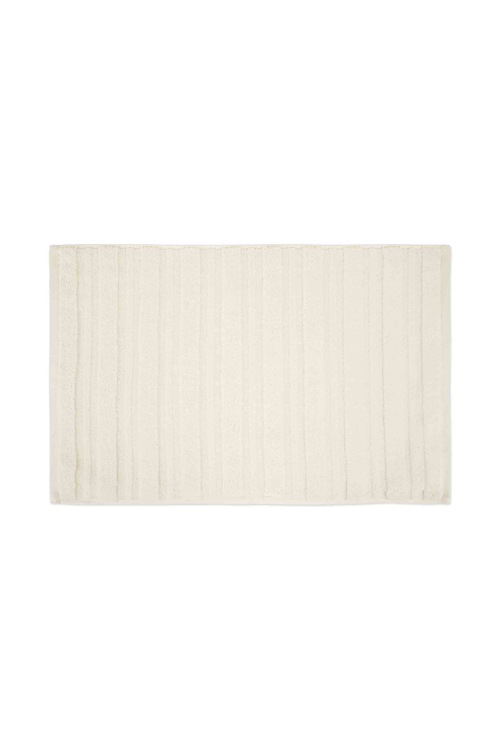 Coincasa πετσέτα προσώπου μονόχρωμη με ανάγλυφες ρίγες 100 x 60 cm - 007358593 Λευκό