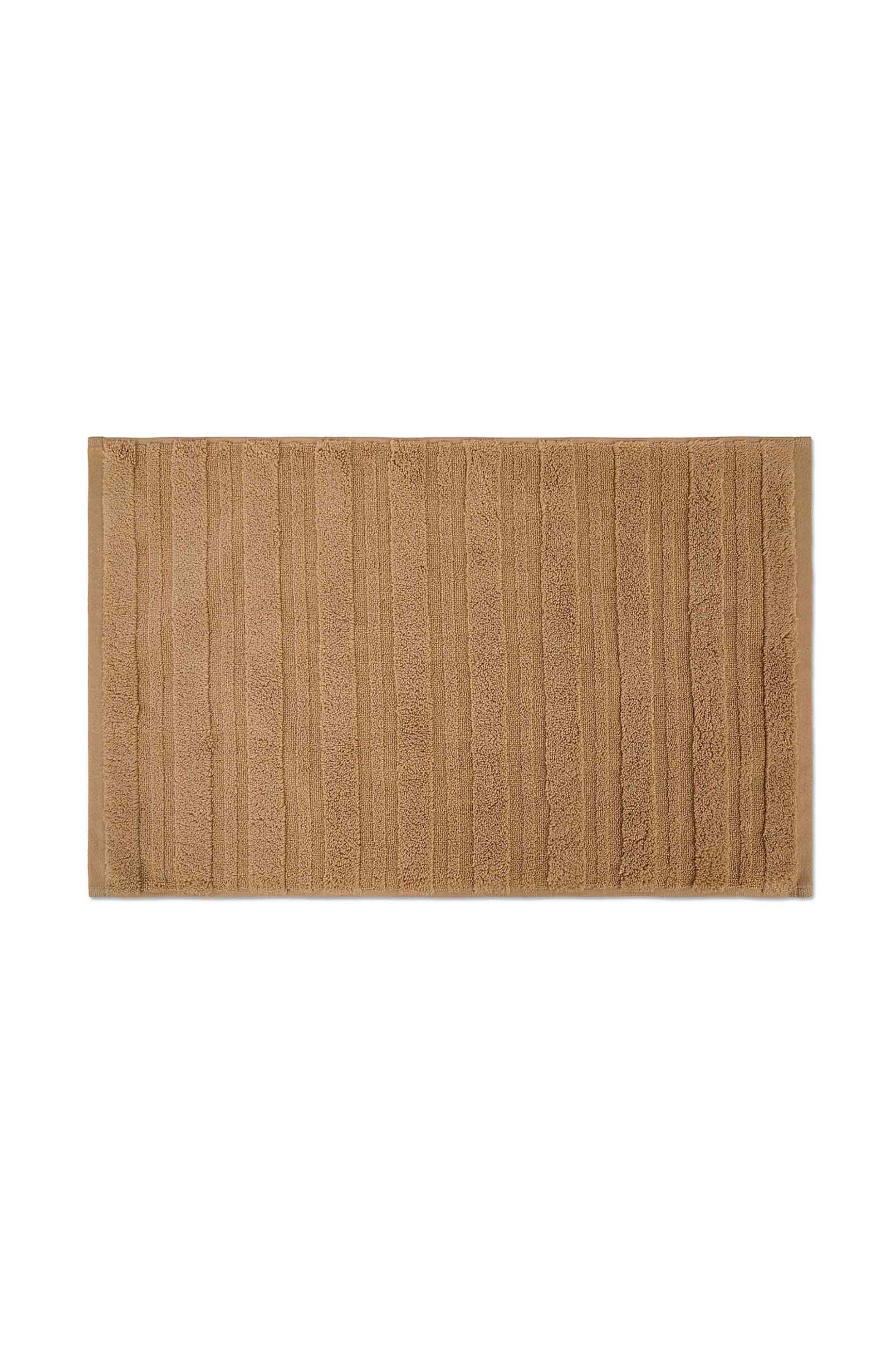 Coincasa πετσέτα σώματος μονόχρωμη με ανάγλυφες ρίγες 150 x 90 cm - 007358597 Καμηλό