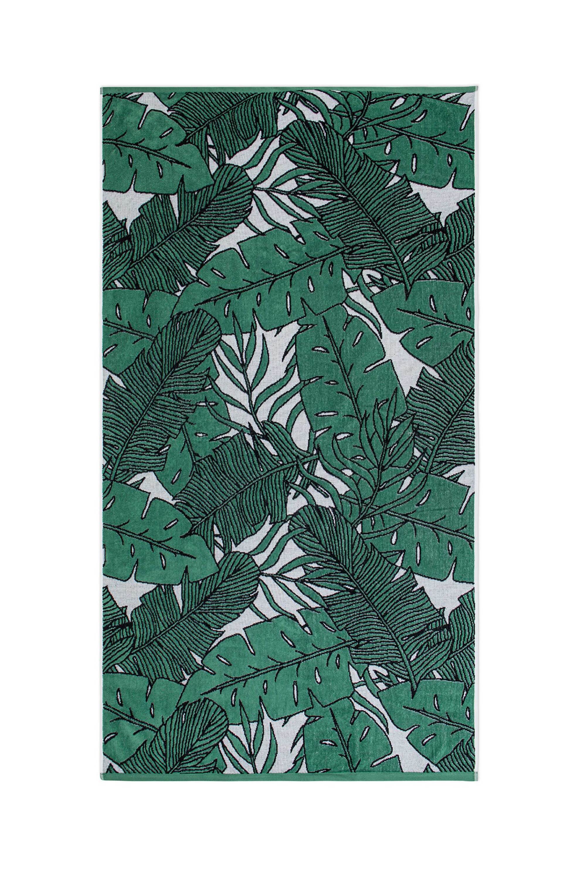 Γυναίκα > ΡΟΥΧΑ > Μαγιό & Αξεσουάρ Παραλίας > Πετσέτες Θαλάσσης Coincasa unisex πετσέτα θαλάσσης με tropical leave print 170 x 90 cm - 007363384 Πράσινο