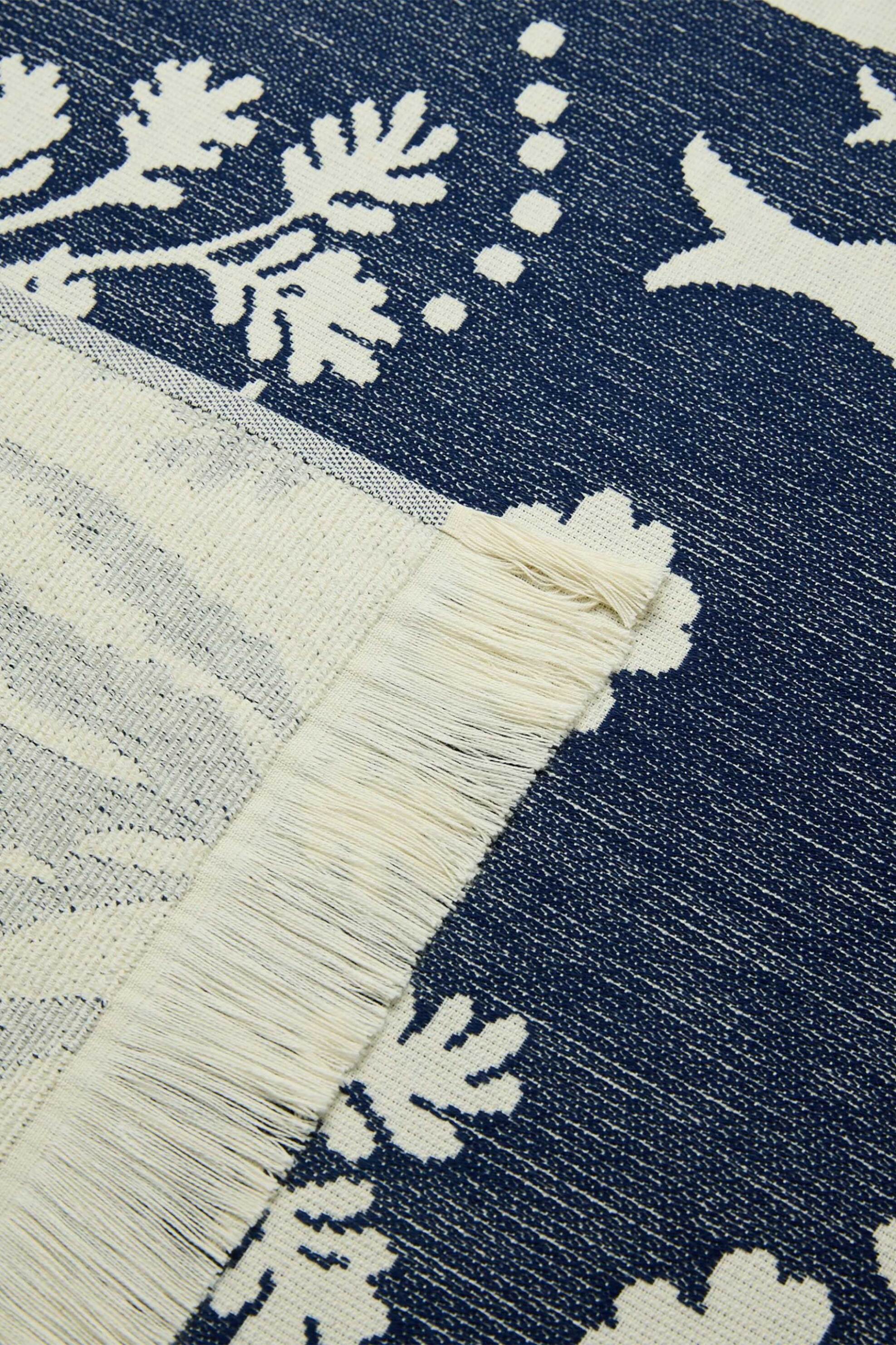 COINCASA Coincasa unisex πετσέτα θαλάσσης jacquard 86 x 170 cm - 006816316 Μπλε Σκούρο - 2