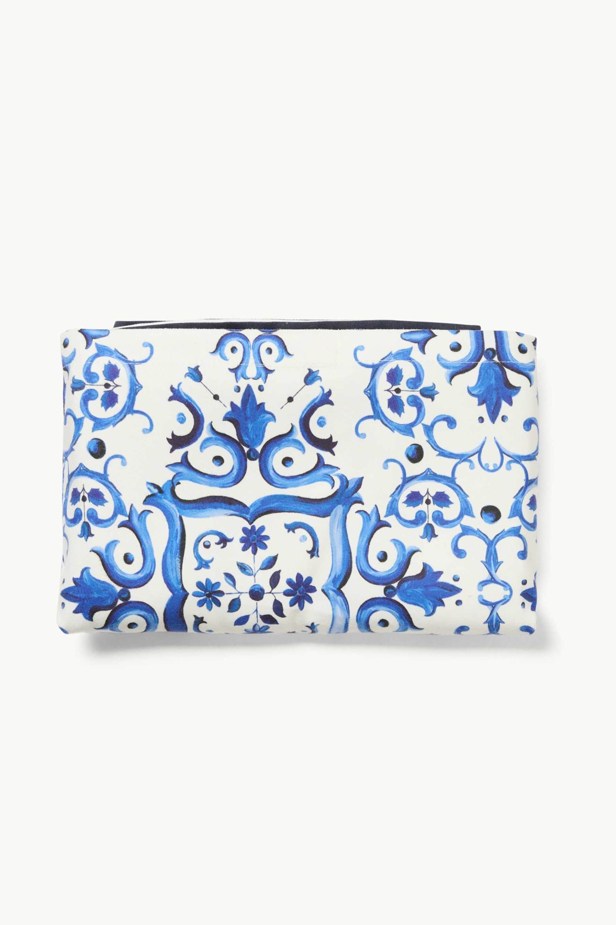 Coincasa unisex πετσέτα θαλάσσης με τσέπες 65 x 183 cm - 006817052 Λευκό - Μπλε