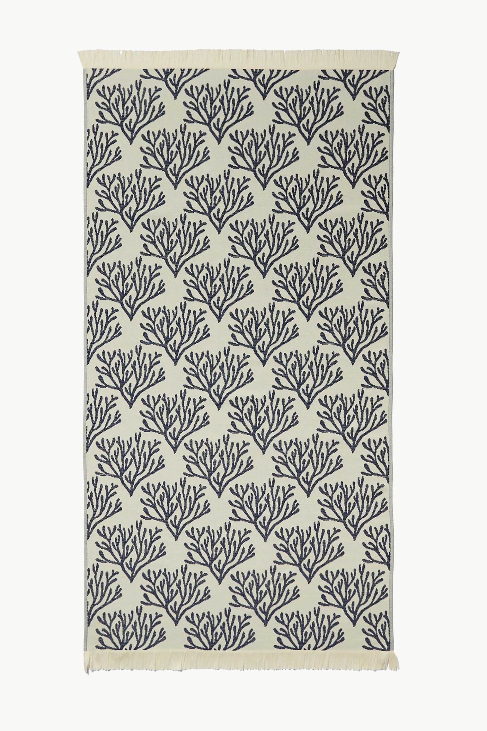 Coincasa unisex πετσέτα θαλάσσης με print 86 x 170 cm - 006816314 Μπεζ