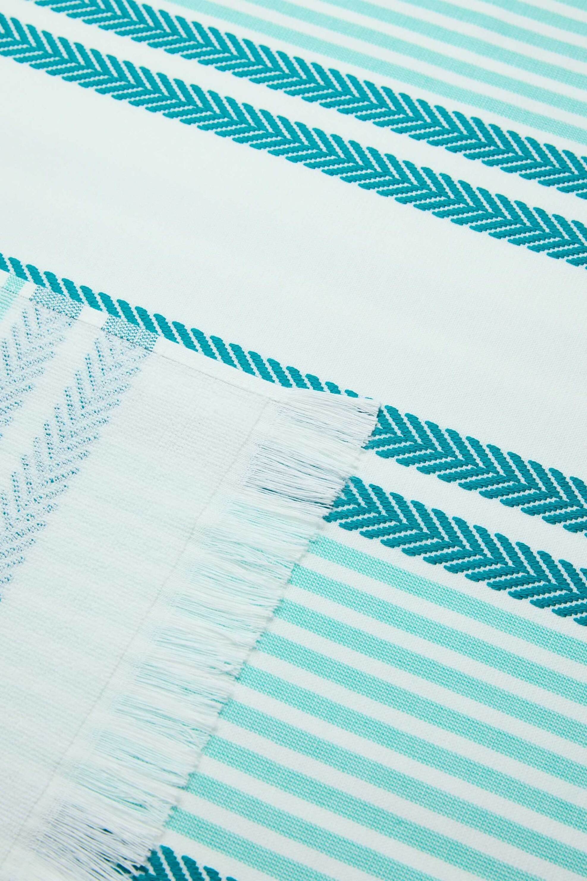 Coincasa unisex πετσέτα θαλάσσης με ριγέ σχέδιο 90 x 170 cm - 006817978 Μπλε-Γαλάζιο