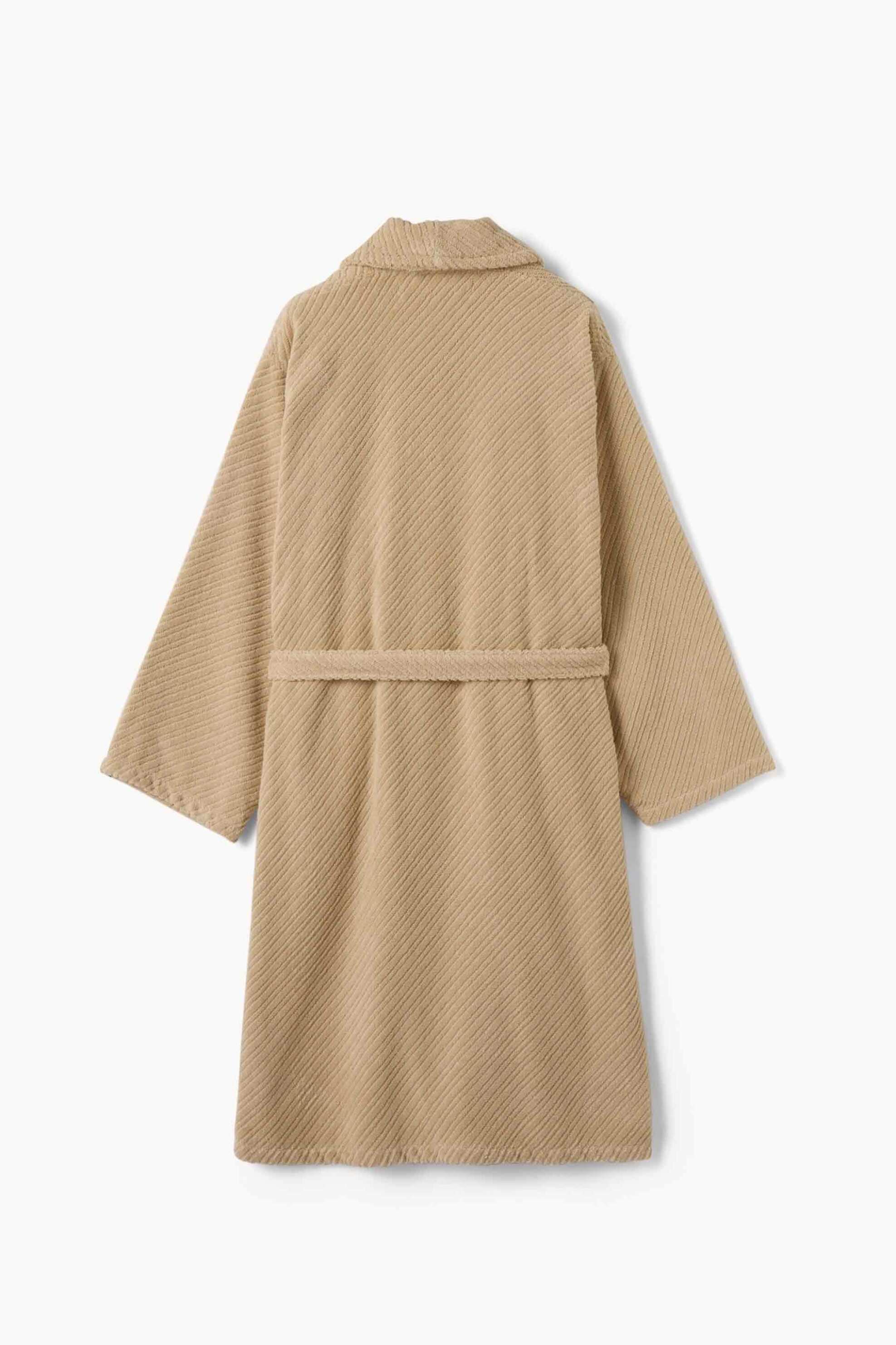 Coincasa Unisex Μπουρνούζι με Ανάγλυφο Σχέδιο (L) - 006817189 Μπεζ