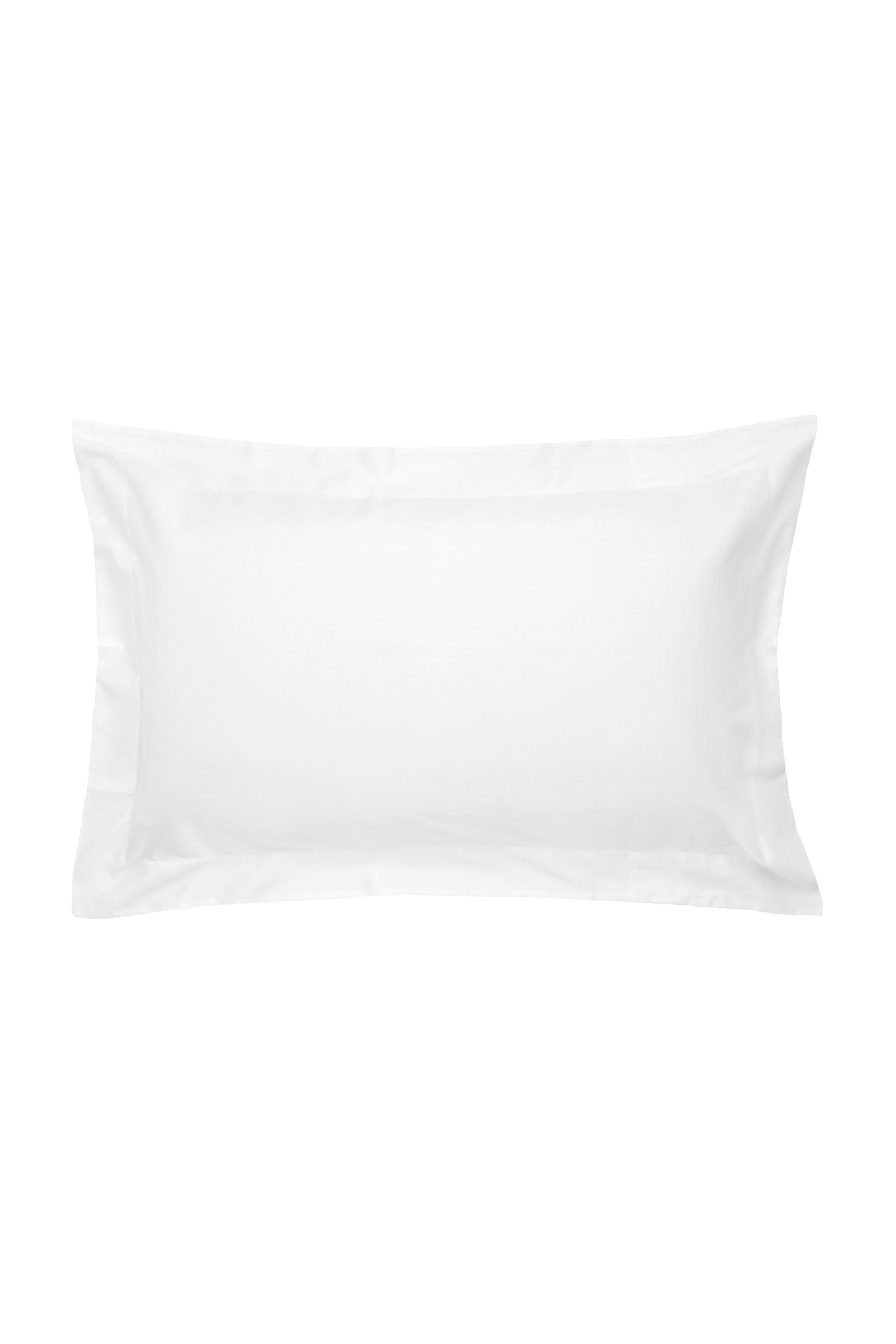 Coincasa μονόχρωμη μαξιλαροθήκη με φάσα 50 x 80 cm - 007076062 Λευκό