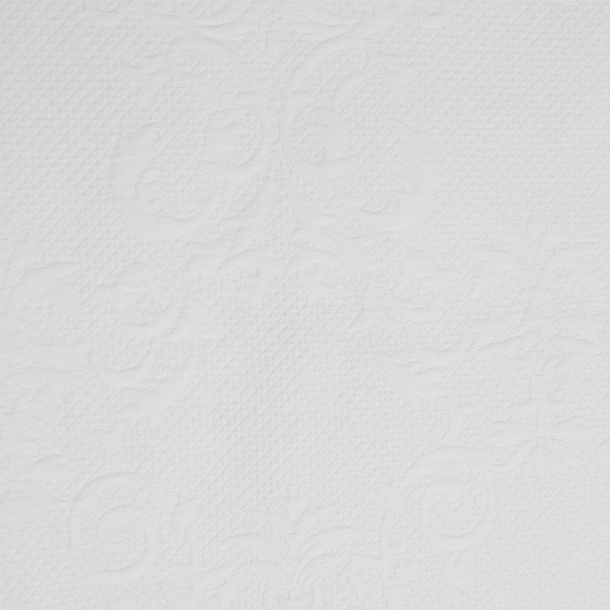 Coincasa βαμβακερό κουβερλί με floral ανάγλυφο σχέδιο 260 x 260 cm - 007079944 Λευκό φωτογραφία