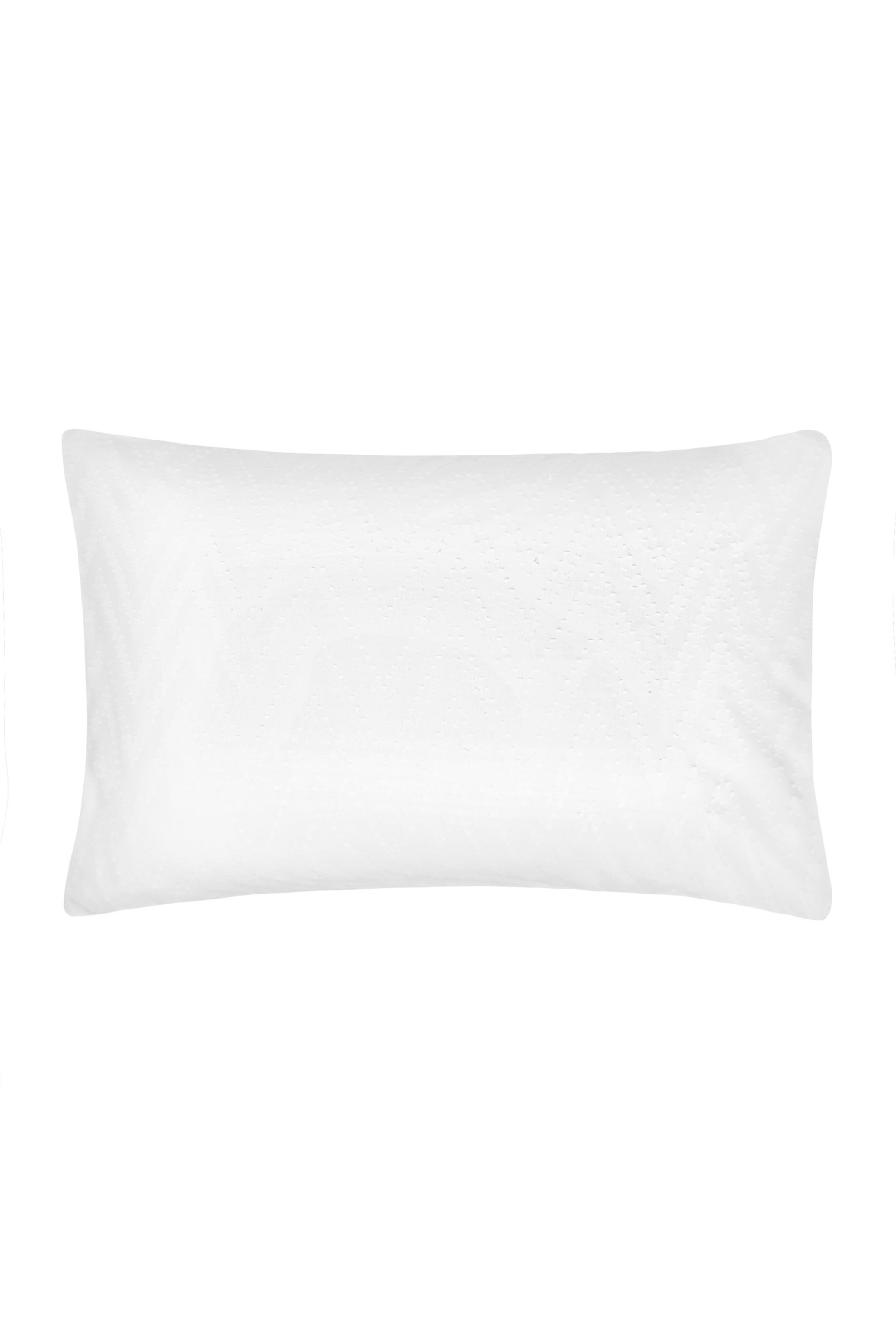 Coincasa μαξιλαροθήκη μονόχρωμη με ζικ-ζακ σχέδιο 50 x 80 cm - 006658696 Λευκό