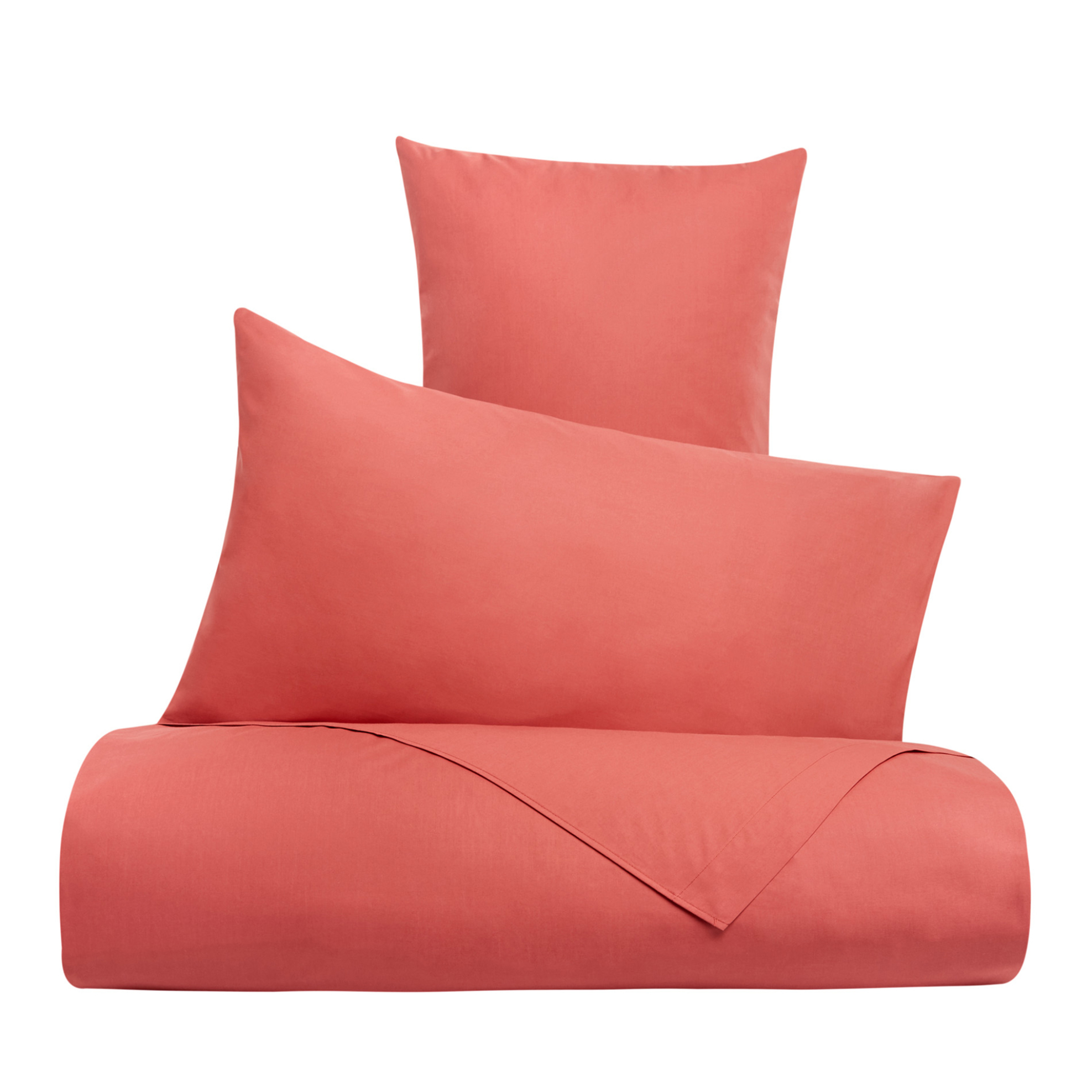 Coincasa μονό σεντόνι μονόχρωμο με λάστιχο 90 x 200 cm (1 τεμάχιο) - 006693269 Κόκκινο φωτογραφία