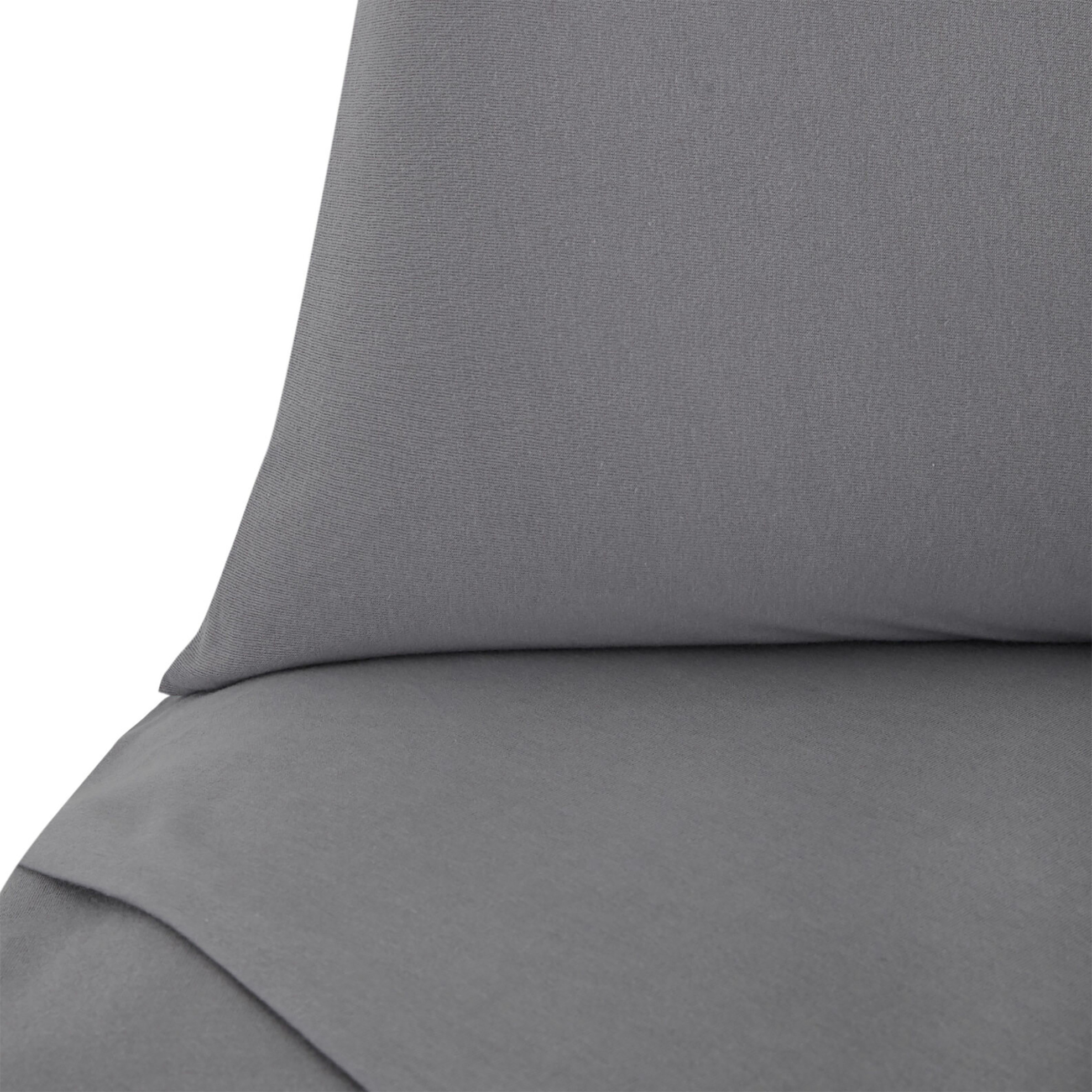 Coincasa σετ διπλής παπλωματοθήκης μονόχρωμη (3 τεμάχια) - 007123742 Γκρι φωτογραφία