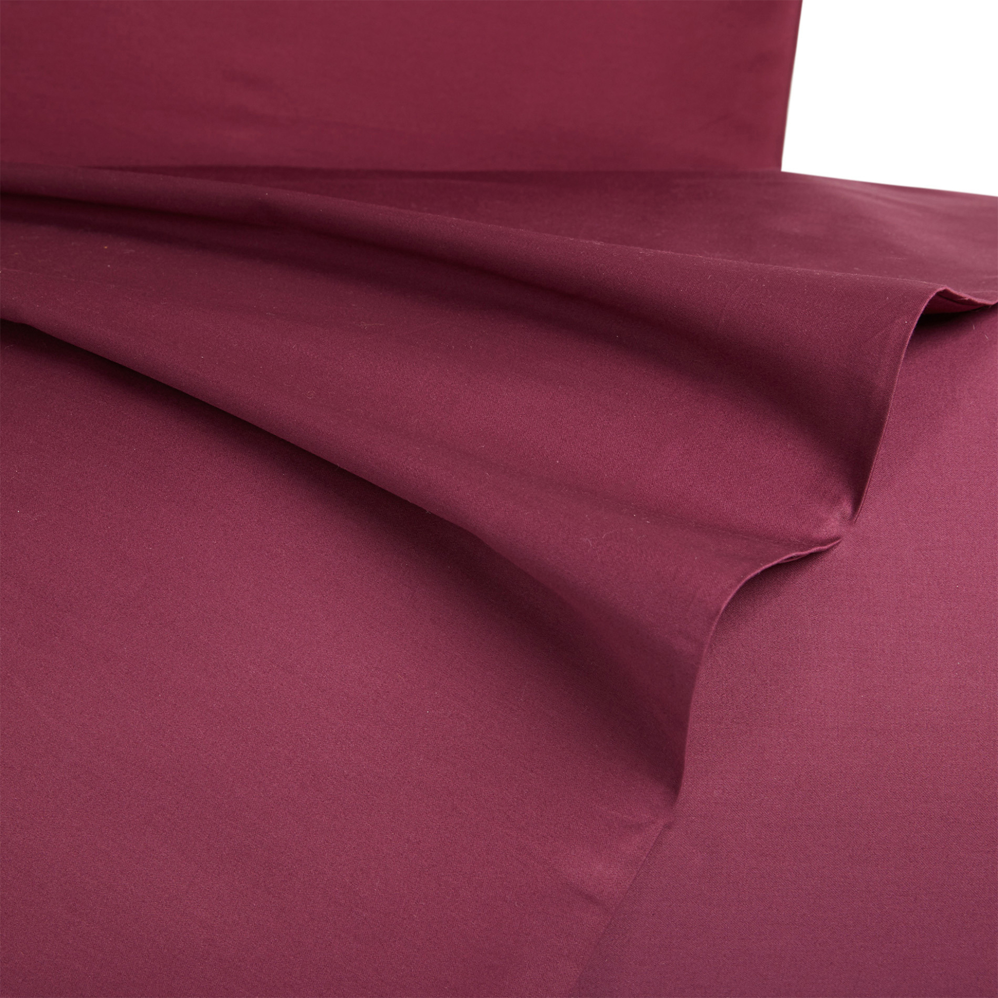 Coincasa σετ παπλωματοθήκη διπλή μονόχρωμη 220 x 240 cm - 50 x 80 cm - 006781920 Βυσσινί φωτογραφία