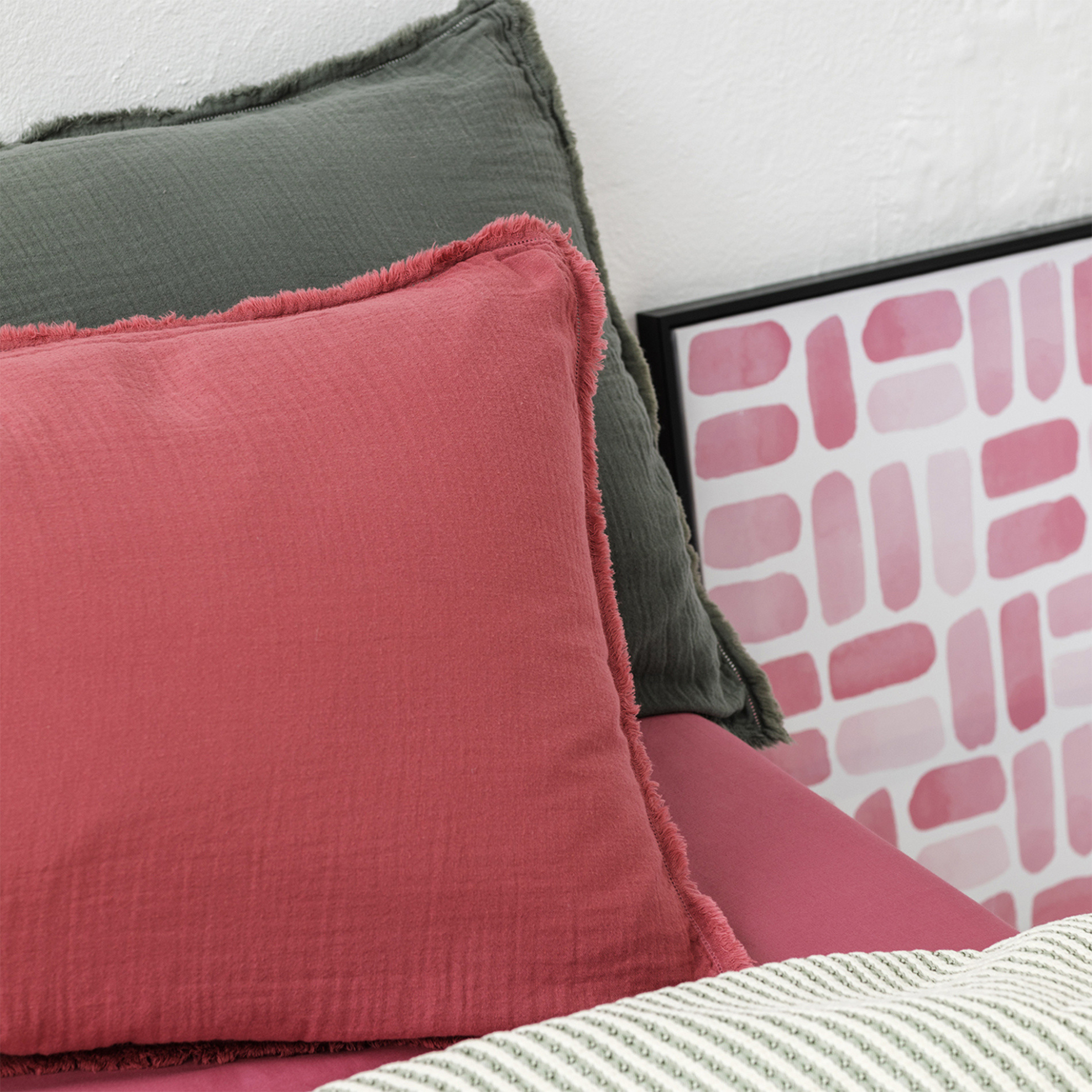 Coincasa μαξιλαροθήκη μονόχρωμη 50 x 80 cm - 007139486 Κεραμιδί φωτογραφία