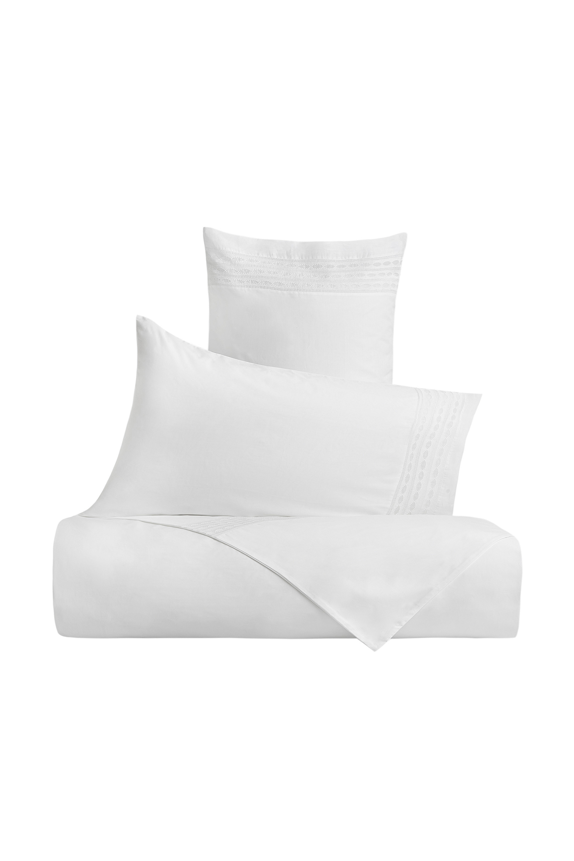 Coincasa μαξιλαροθήκη με κεντημένο σχέδιο 50 x 80 cm - 006777675 Λευκό φωτογραφία