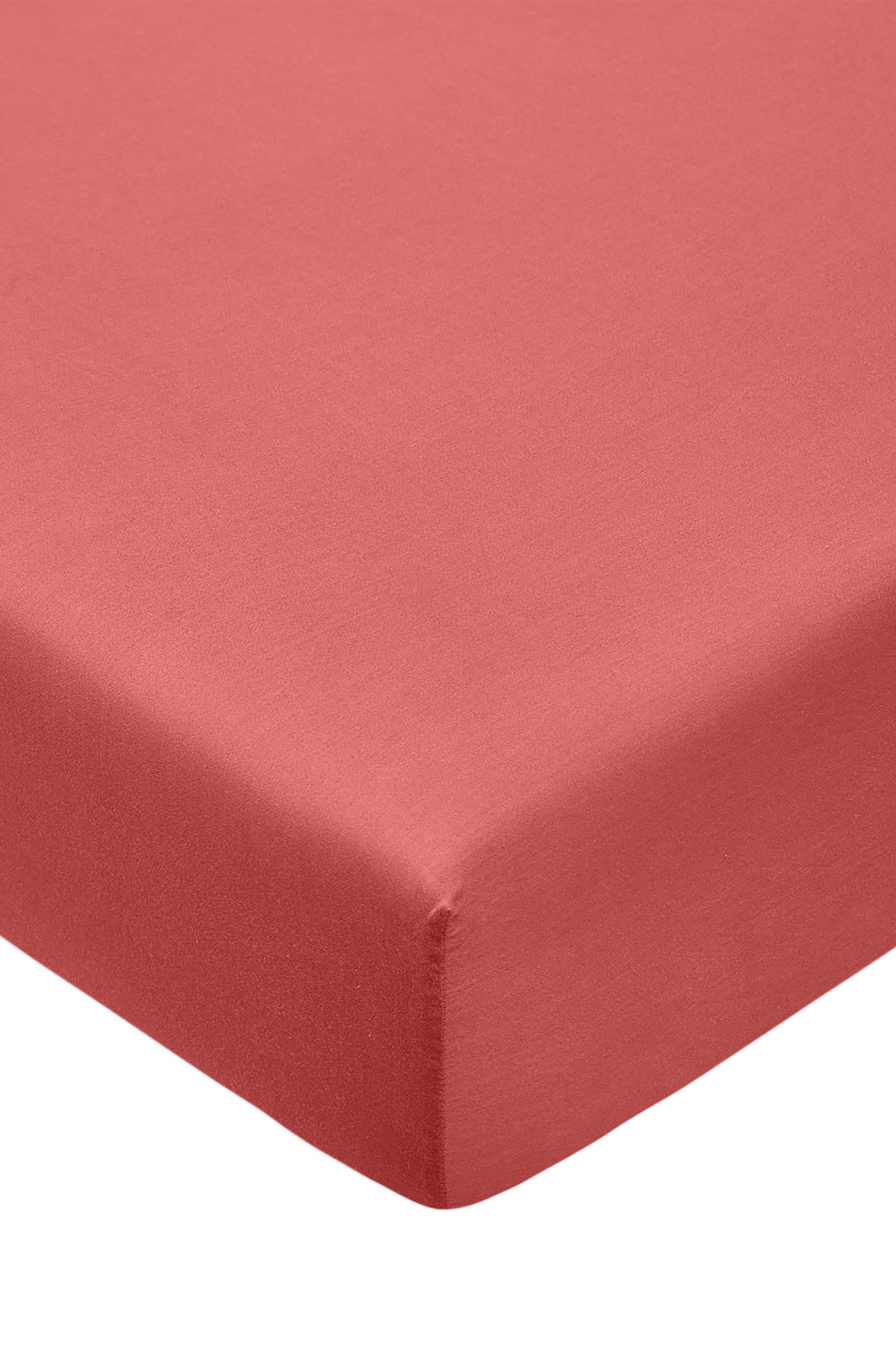 Coincasa σεντόνι διπλό σατέν fitted μονόχρωμο 200 x 165 cm - 007139509 Κεραμιδί