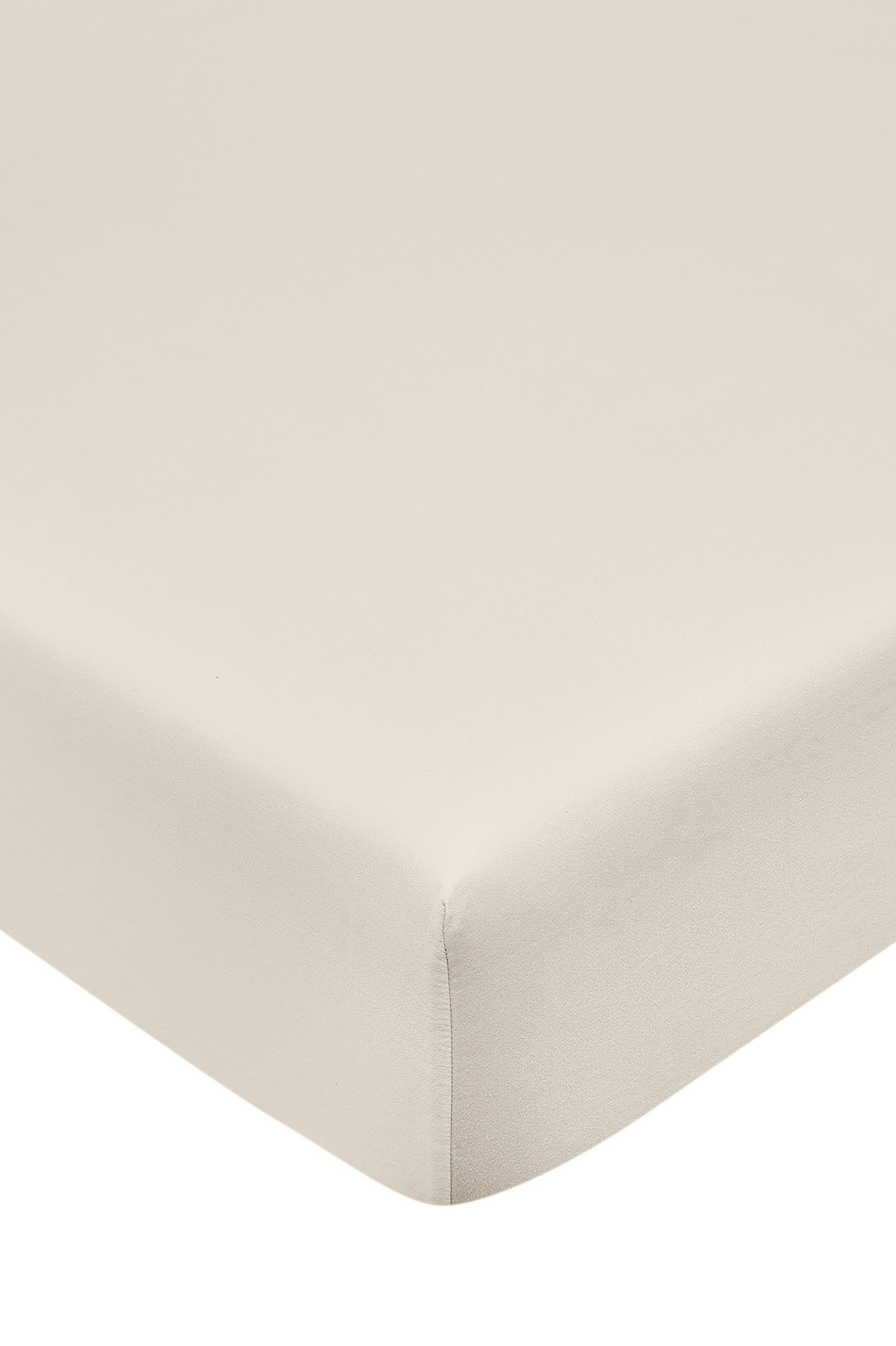 Coincasa σεντόνι διπλό σατέν fitted μονόχρωμο 200 x 165 cm - 007139511 Λευκό