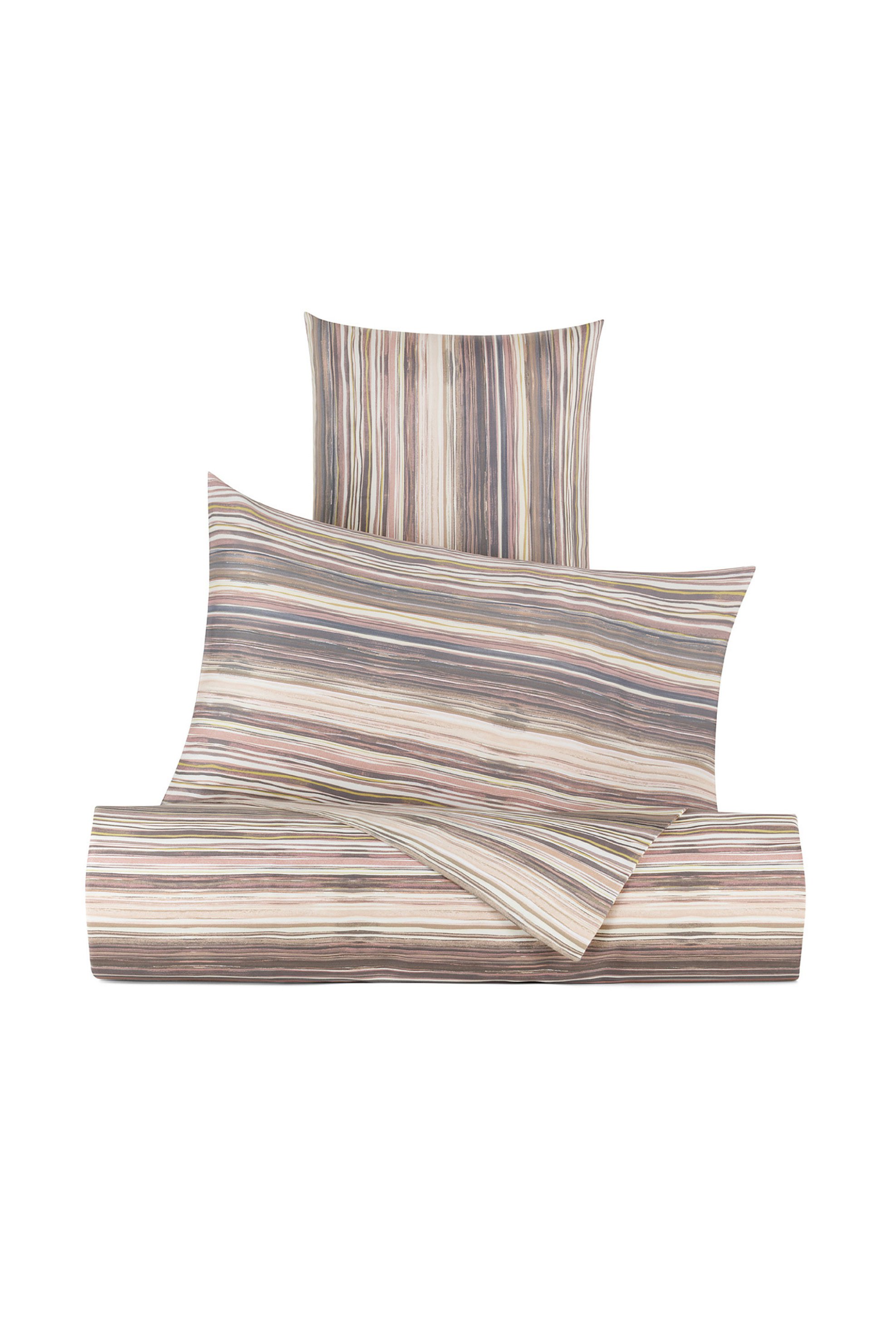 COINCASA Coincasa παπλωματοθήκη διπλή με ριγέ σχέδιο 220 x 240 cm - 007212603 Ροζ