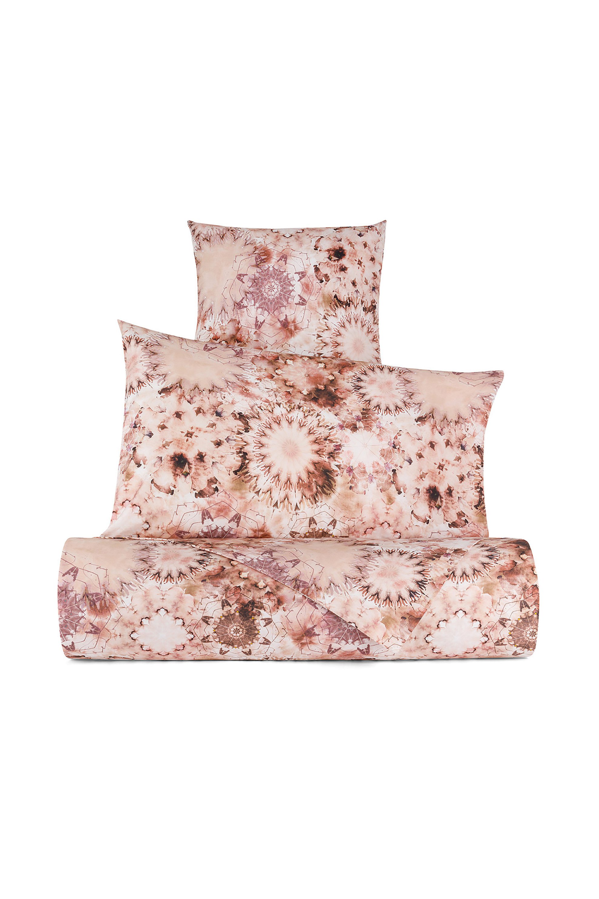 Coincasa παπλωματοθήκη διπλή με all-over floral print 220 x 240 cm - 007217675 Ροζ