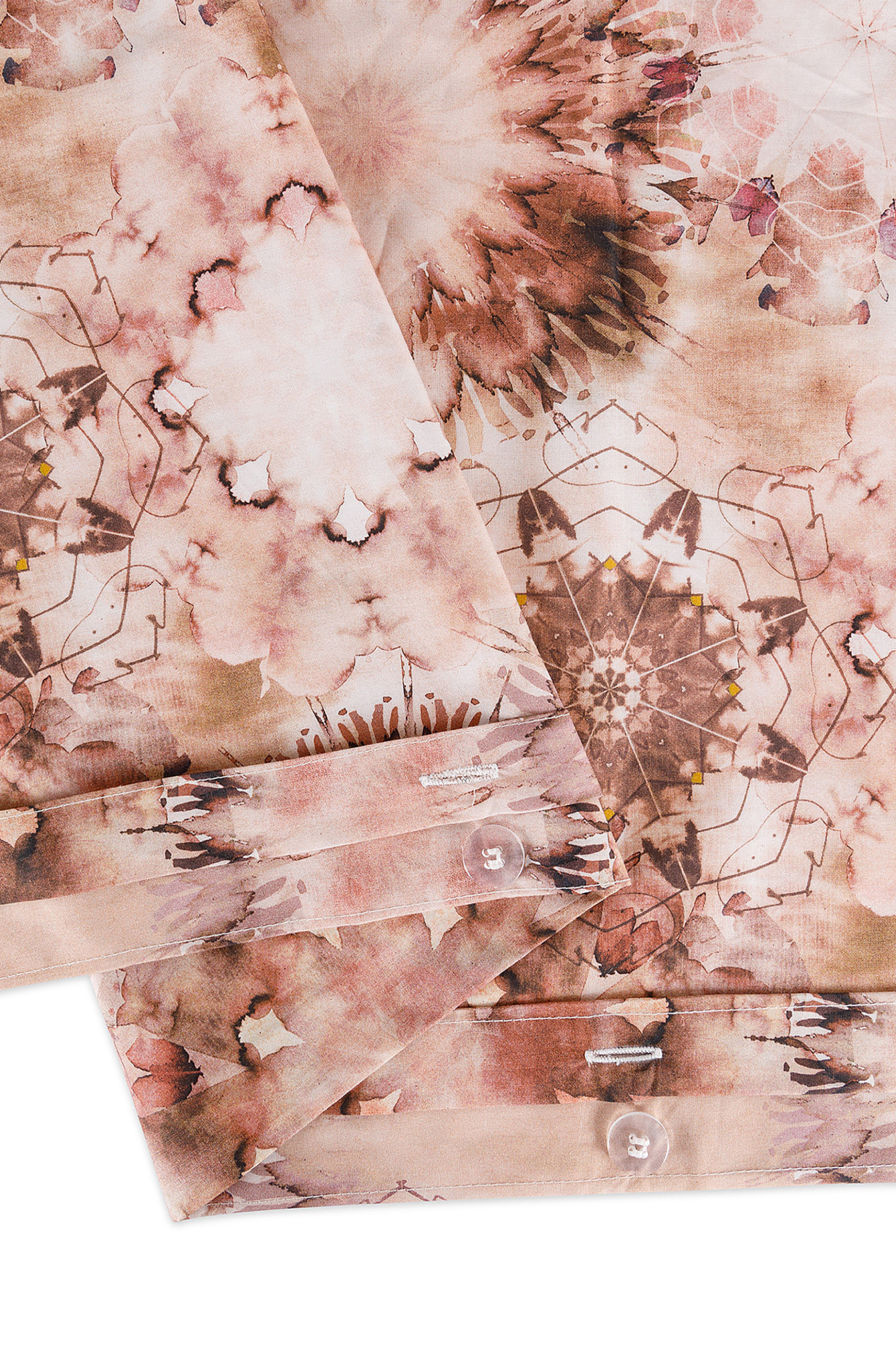 Coincasa παπλωματοθήκη διπλή με all-over floral print 220 x 240 cm - 007217675 Ροζ φωτογραφία