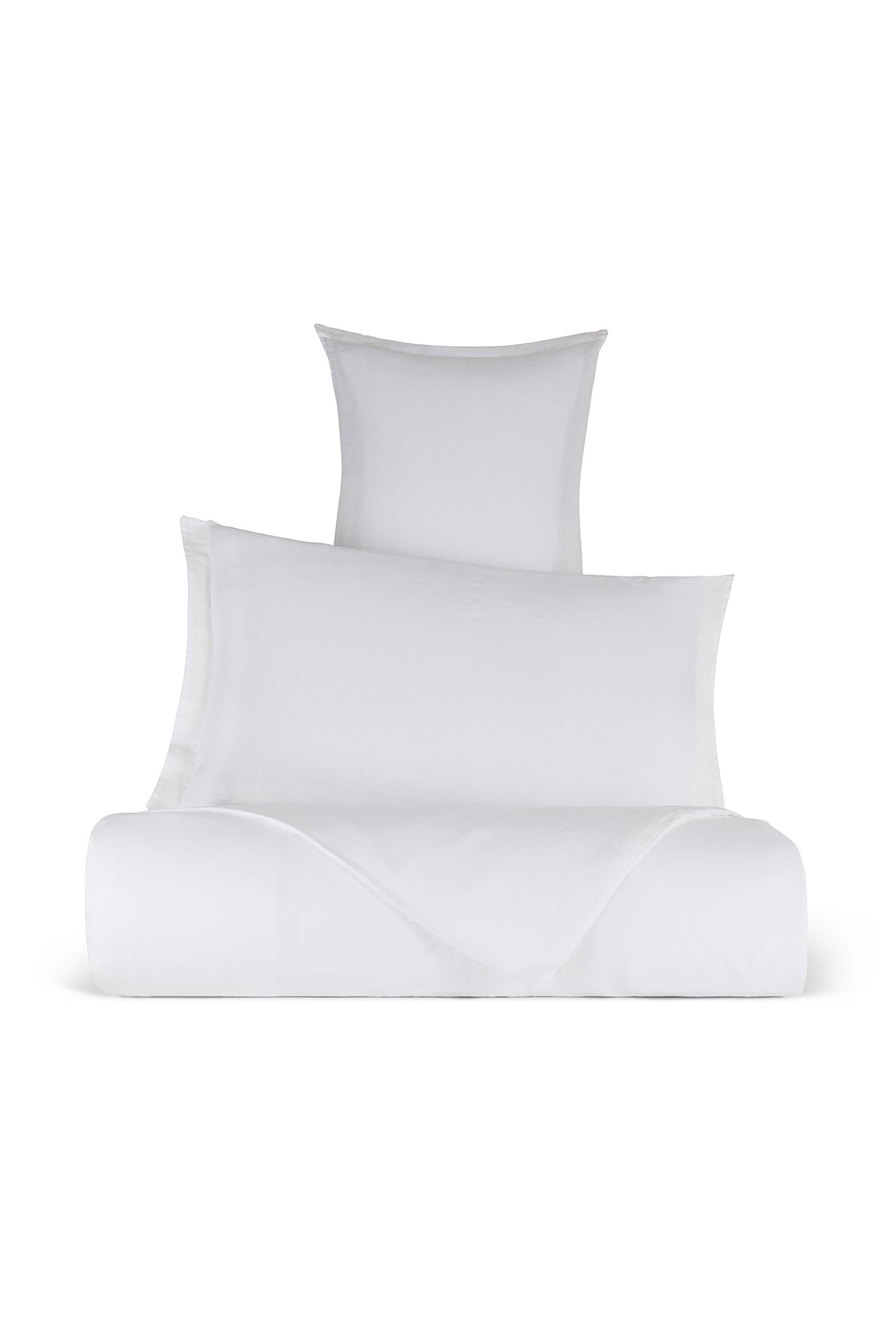 Coincasa σεντόνι υπέρδιπλο λινό μονόχρωμο "Zefiro" 240 x 280 cm - 007242457 Λευκό