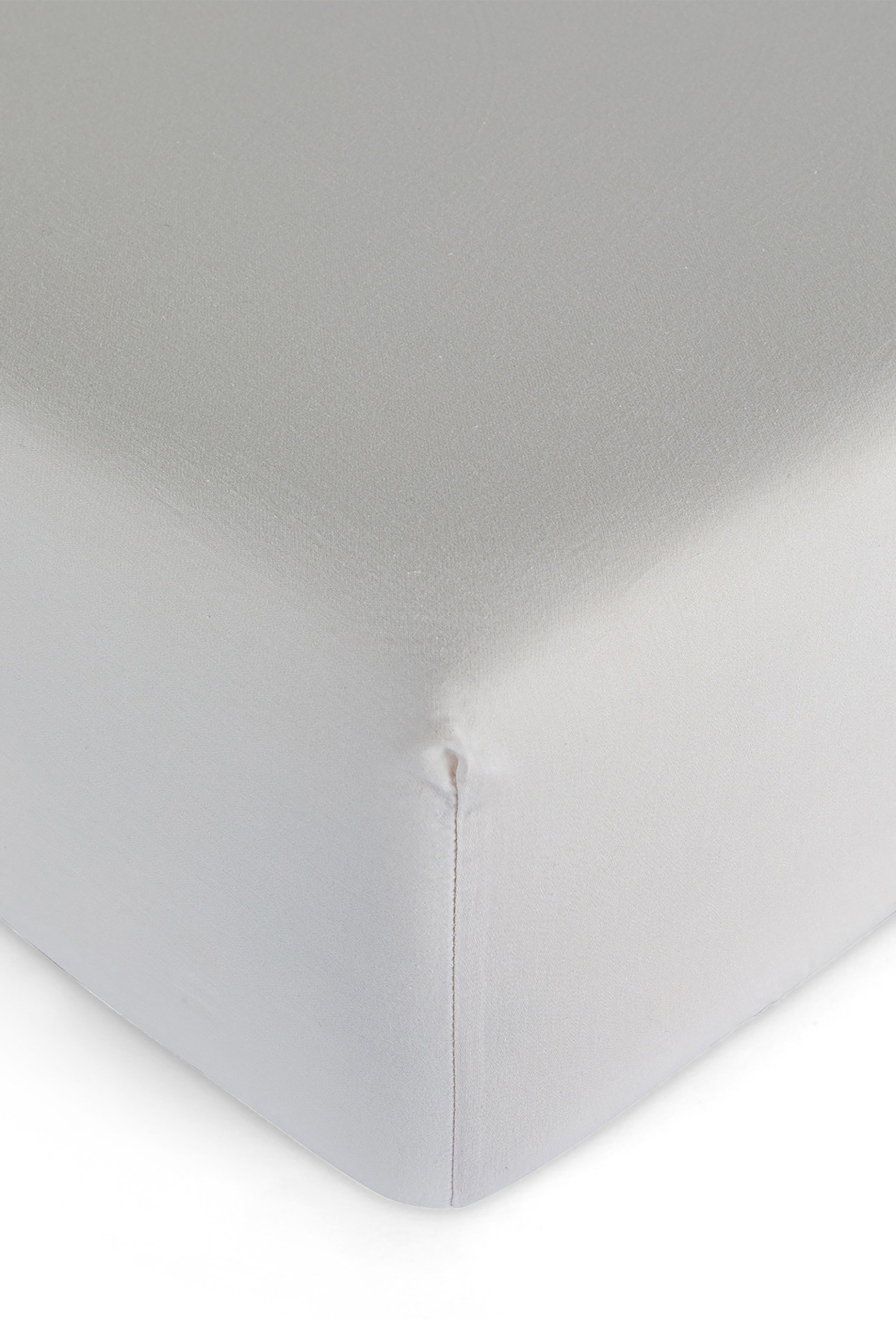 Coincasa σεντόνι διπλό εφαρμοστό μονόχρωμο "Zefiro" 160 x 200 cm - 007242463 Κρέμ