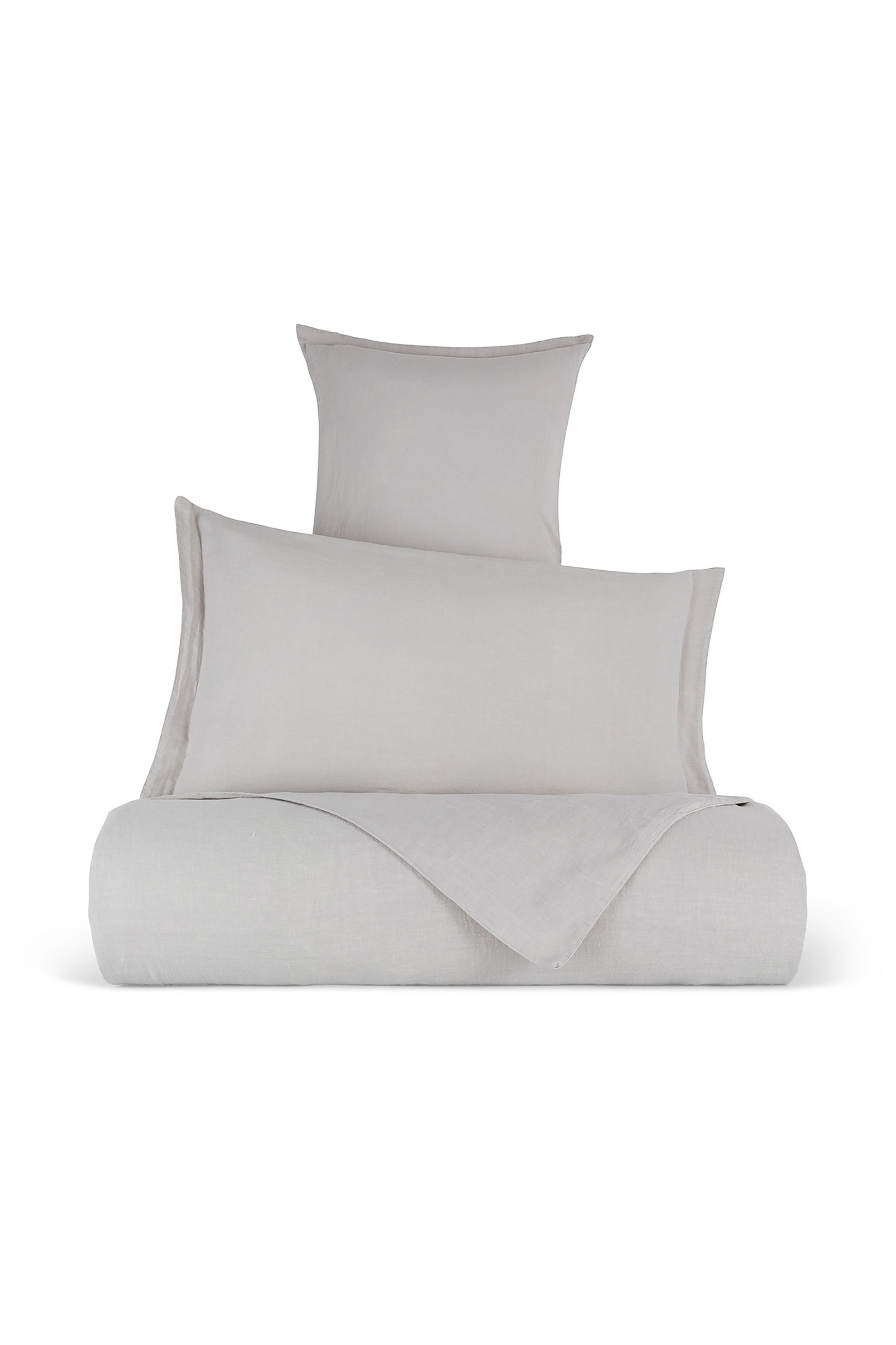 Coincasa σεντόνι υπέρδιπλο λινό μονόχρωμο "Zefiro" 240 x 280 cm - 007242465 Γκρι