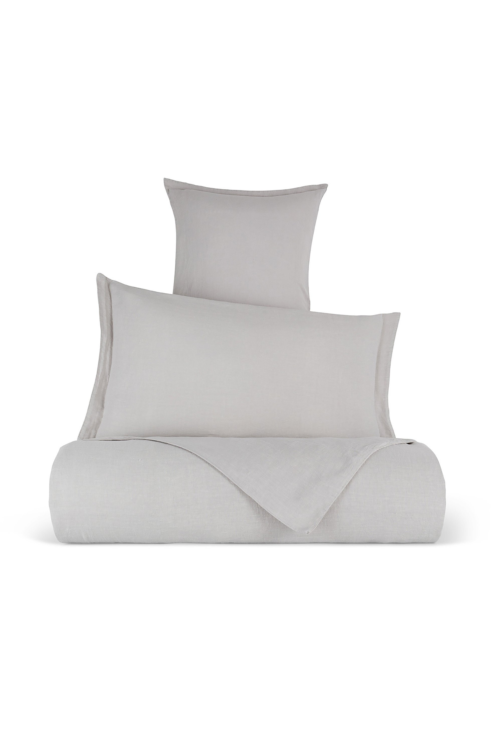 Coincasa παπλωματοθήκη υπέρδιπλη μονόχρωμη "Zefiro" 220 x 240 cm - 007242466 Γκρι