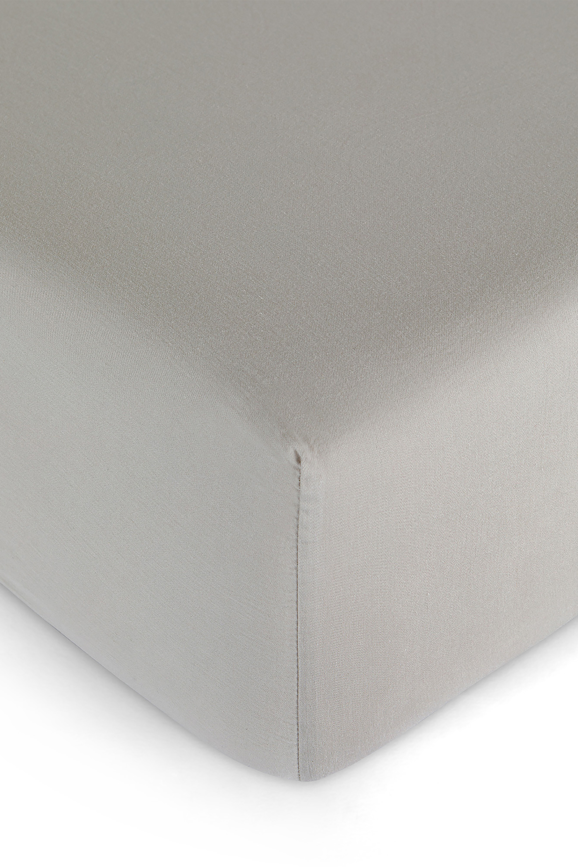 Coincasa σεντόνι διπλό εφαρμοστό μονόχρωμο "Zefiro" 160 x 200 cm - 007242467 Γκρι