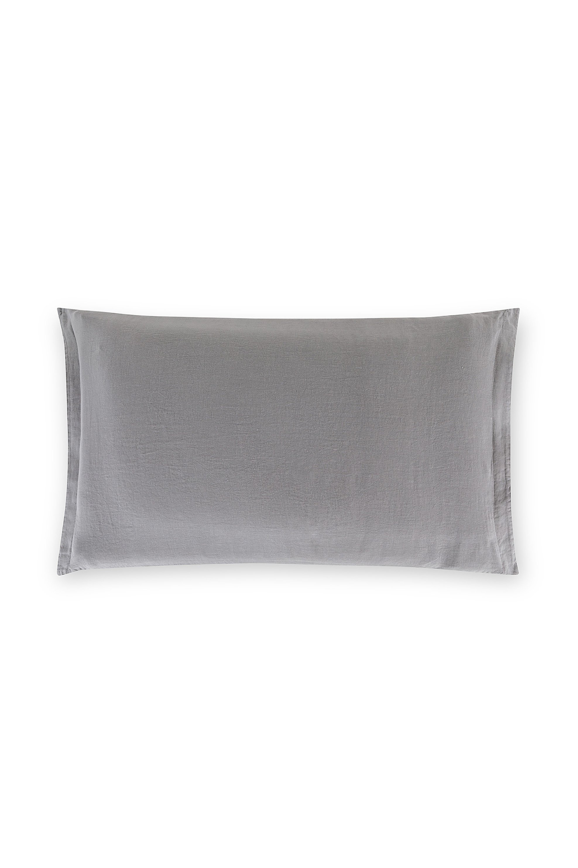 Coincasa μαξιλαροθήκη λινή μονόχρωμη "Zefiro" 50 x 80 cm - 007242468 Γκρι