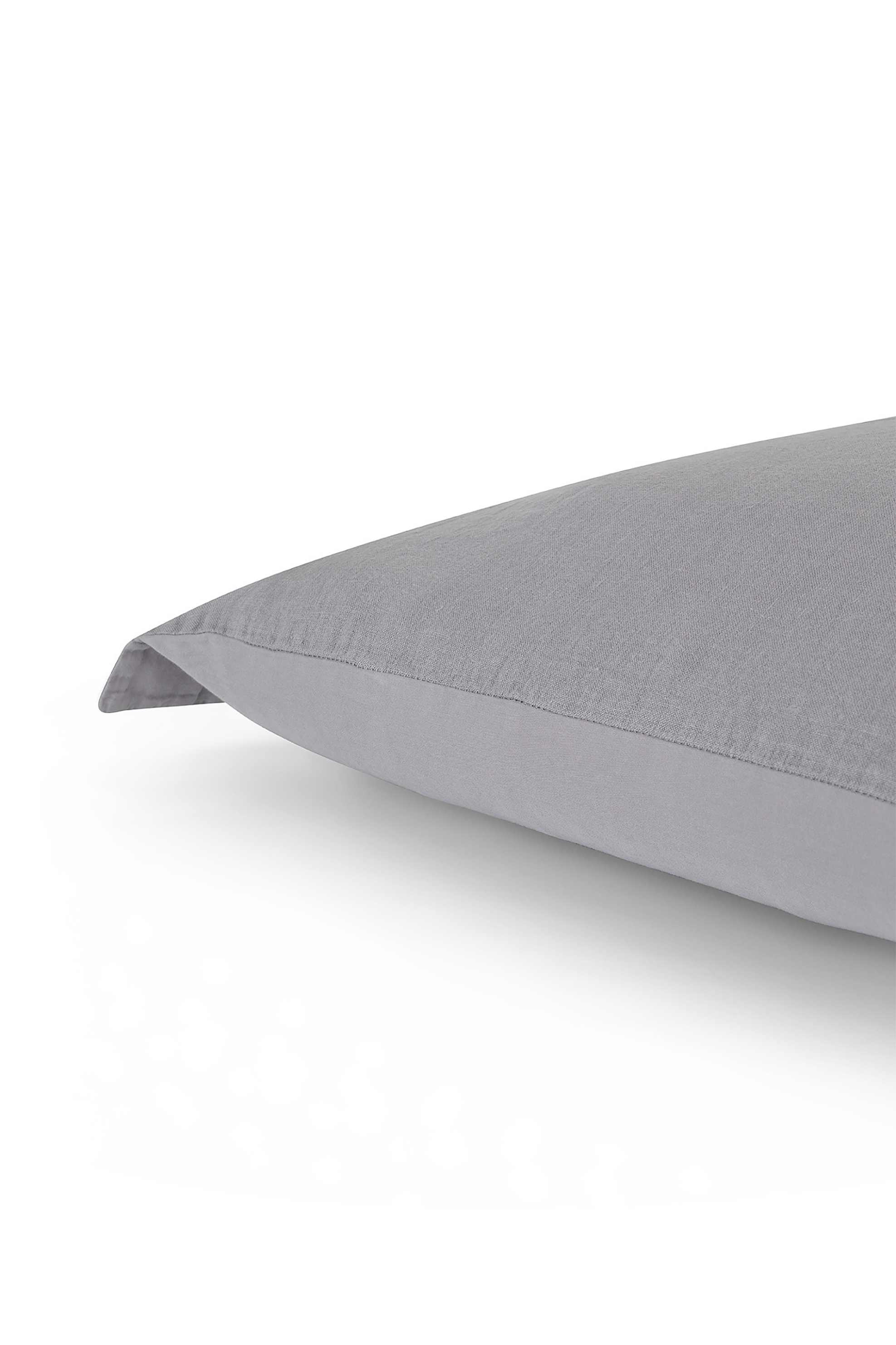 Coincasa μαξιλαροθήκη λινή μονόχρωμη "Zefiro" 50 x 80 cm - 007242468 Γκρι φωτογραφία