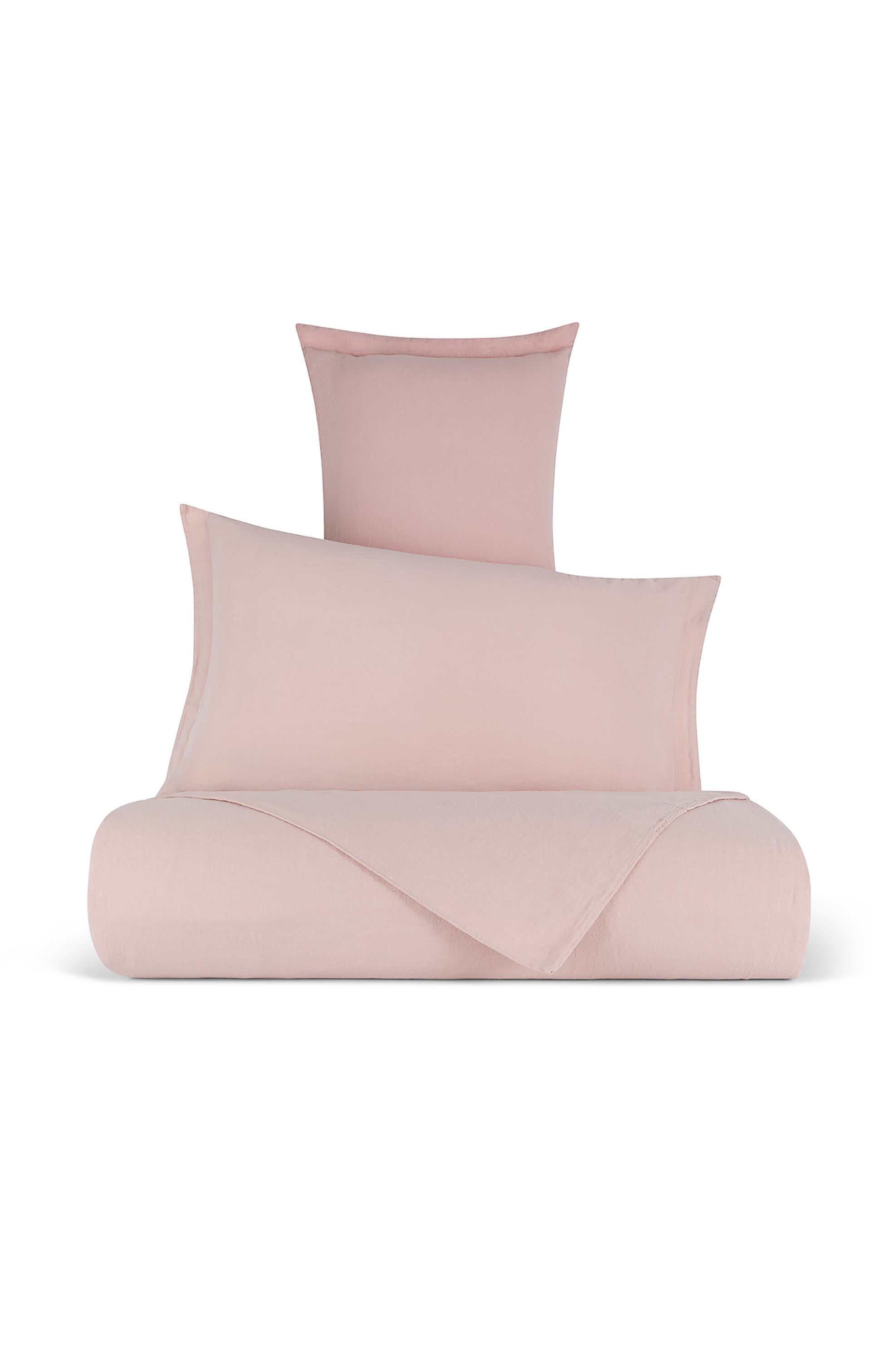 Coincasa μαξιλαροθήκη λινή μονόχρωμη "Zefiro" 50 x 80 cm - 007242472 Ροζ φωτογραφία