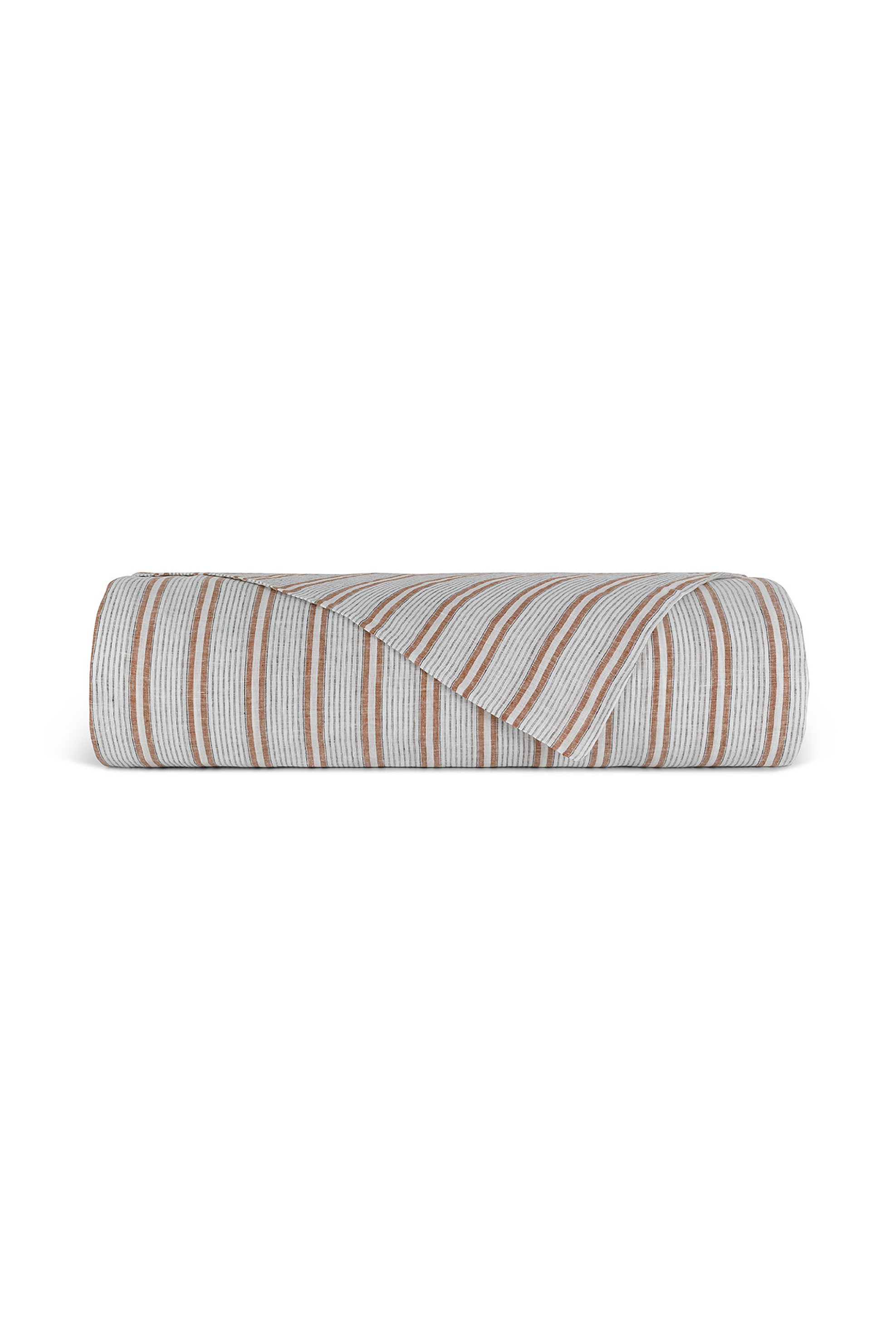 Coincasa Σεντόνι Υπέρδιπλο με Ριγέ Σχέδιο 240 X 280 CM - 007248897 Λευκό