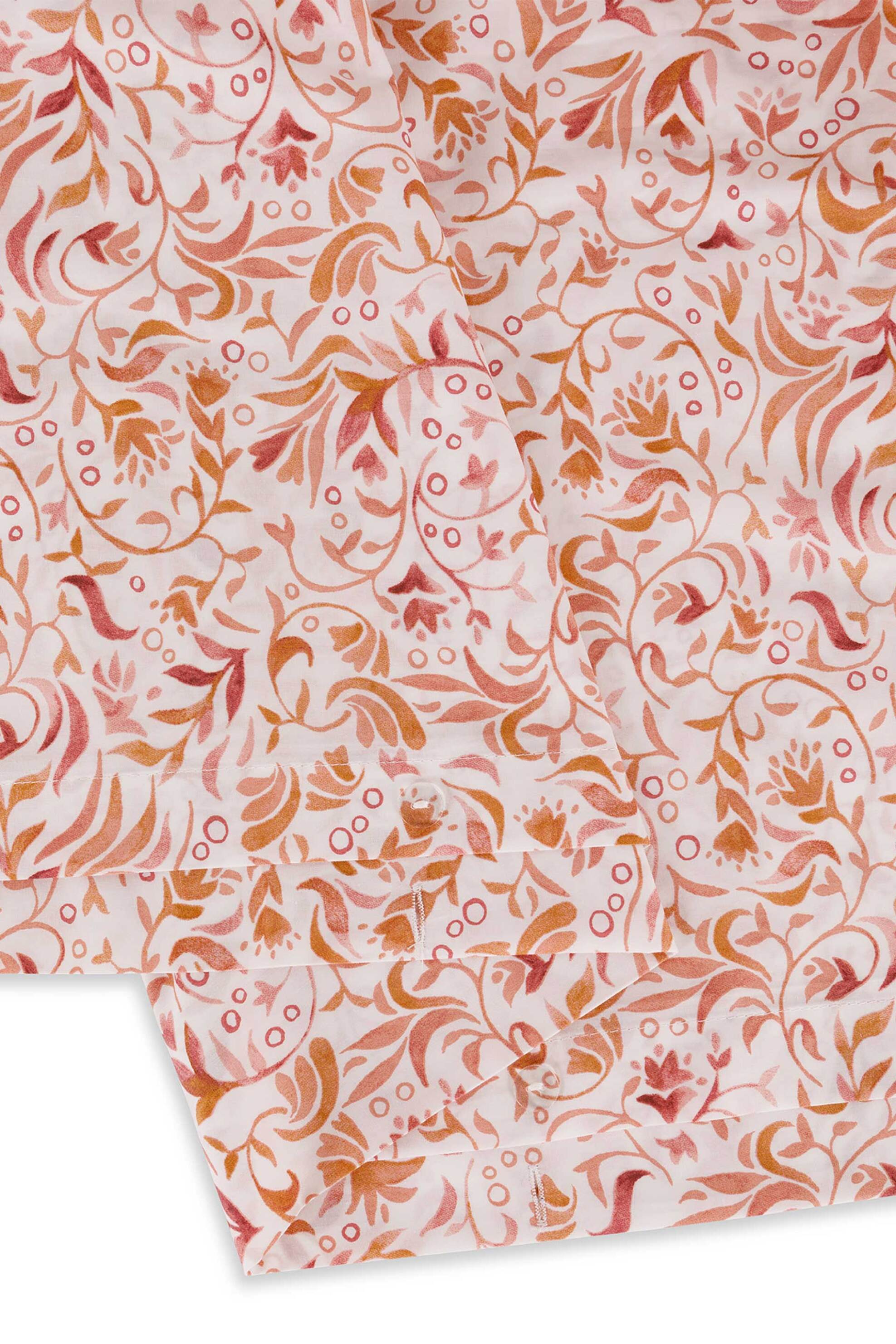 Coincasa σετ παπλωματοθήκη διπλή και μαξιλαροθήκες με all-over paisley print 240 x 220 cm - 80 x 50 cm - 007362085 Ροζ φωτογραφία