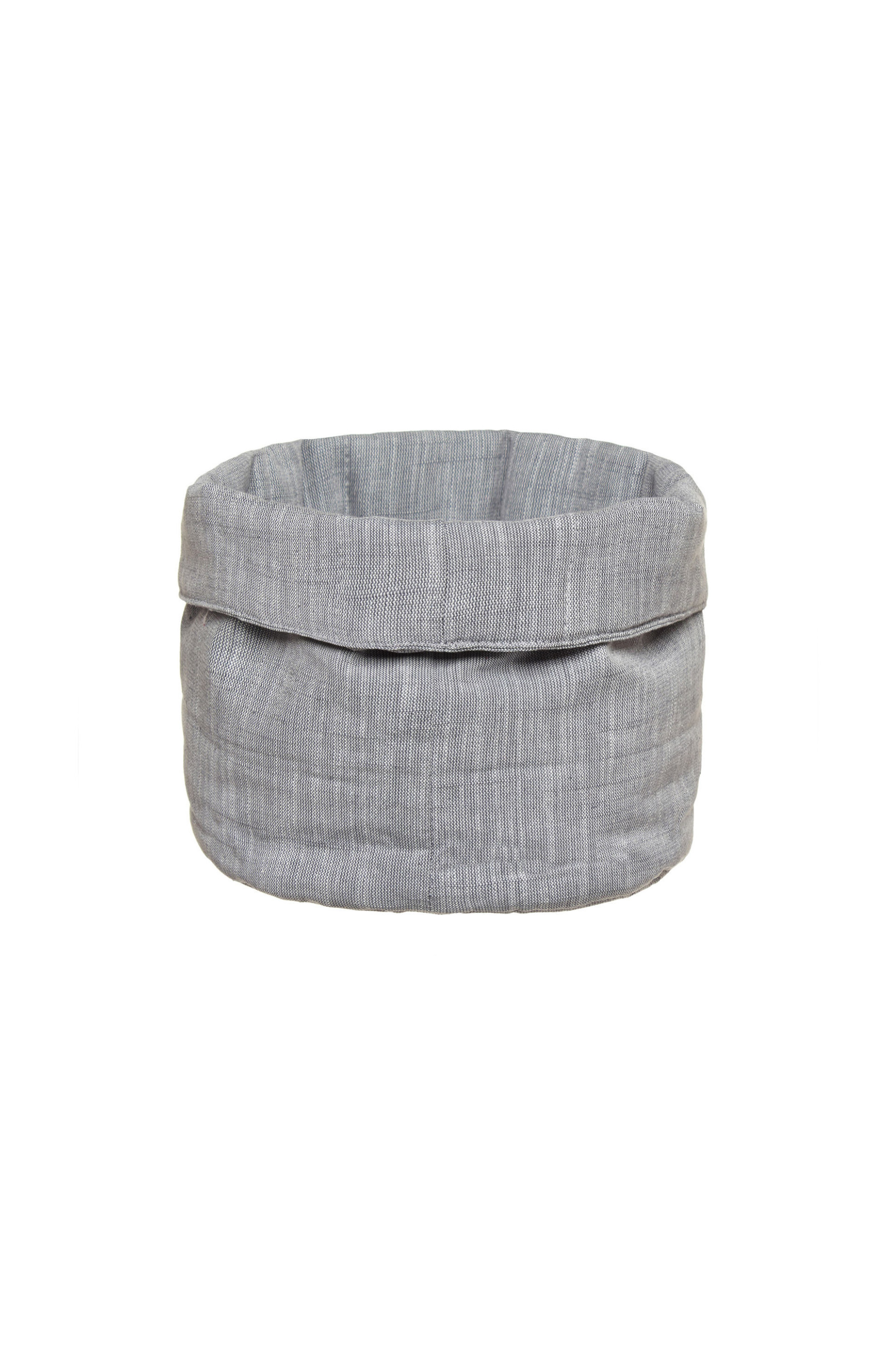 COINCASA Καλαθάκι στρογγυλό 20 χ 20 cm Coincasa - 000495324 Γκρι