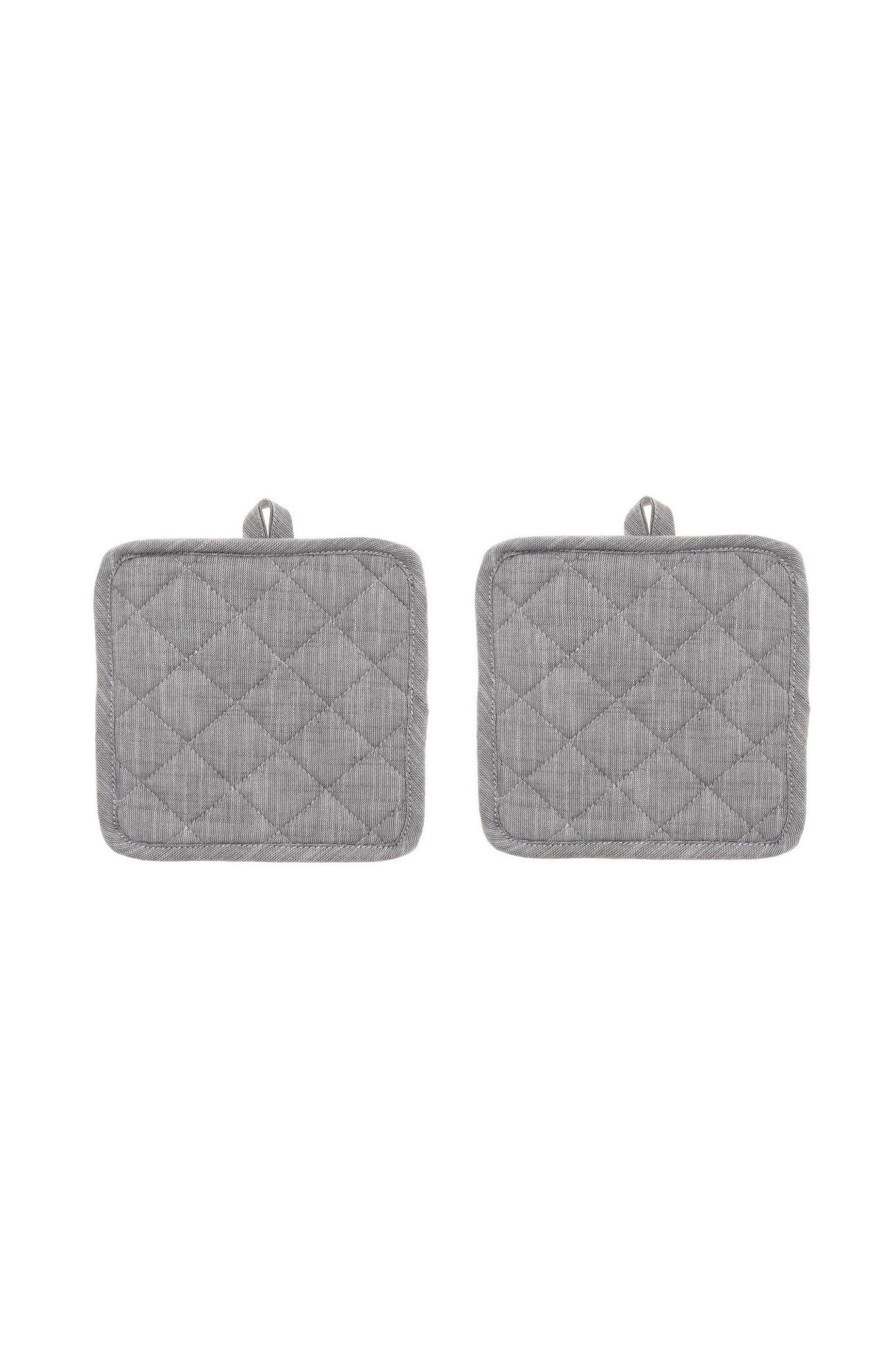 COINCASA Σετ γκρι πιάστρες κουζίνας 18 x 18 cm ( 2 τεμάχια) Coincasa - 000495322 Γκρι