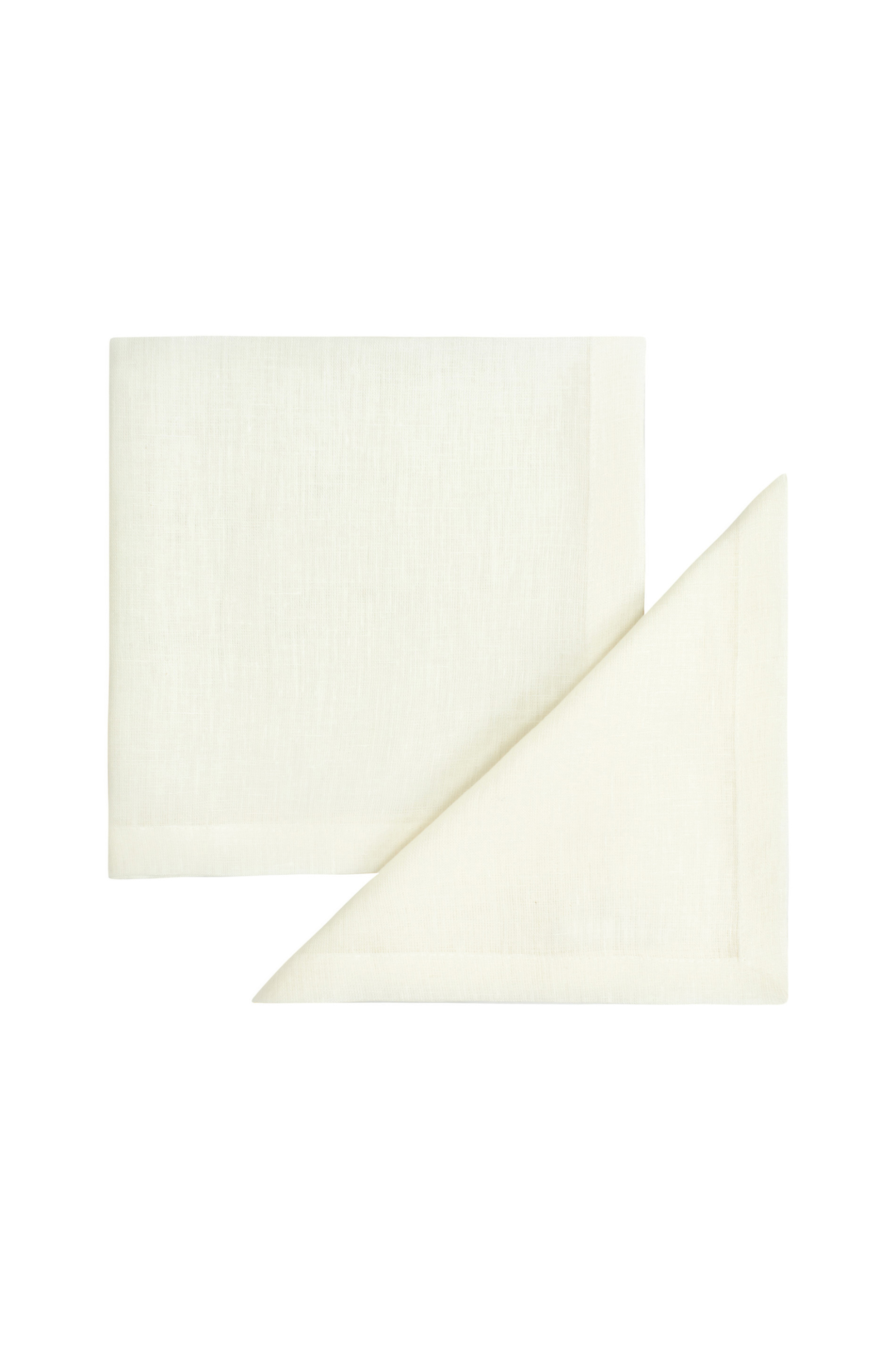 Coincasa σετ 2 λινές πετσέτες μονόχρωμες 42 x 42 cm - 006665376 Εκρού 2-7054005092|EE0248|