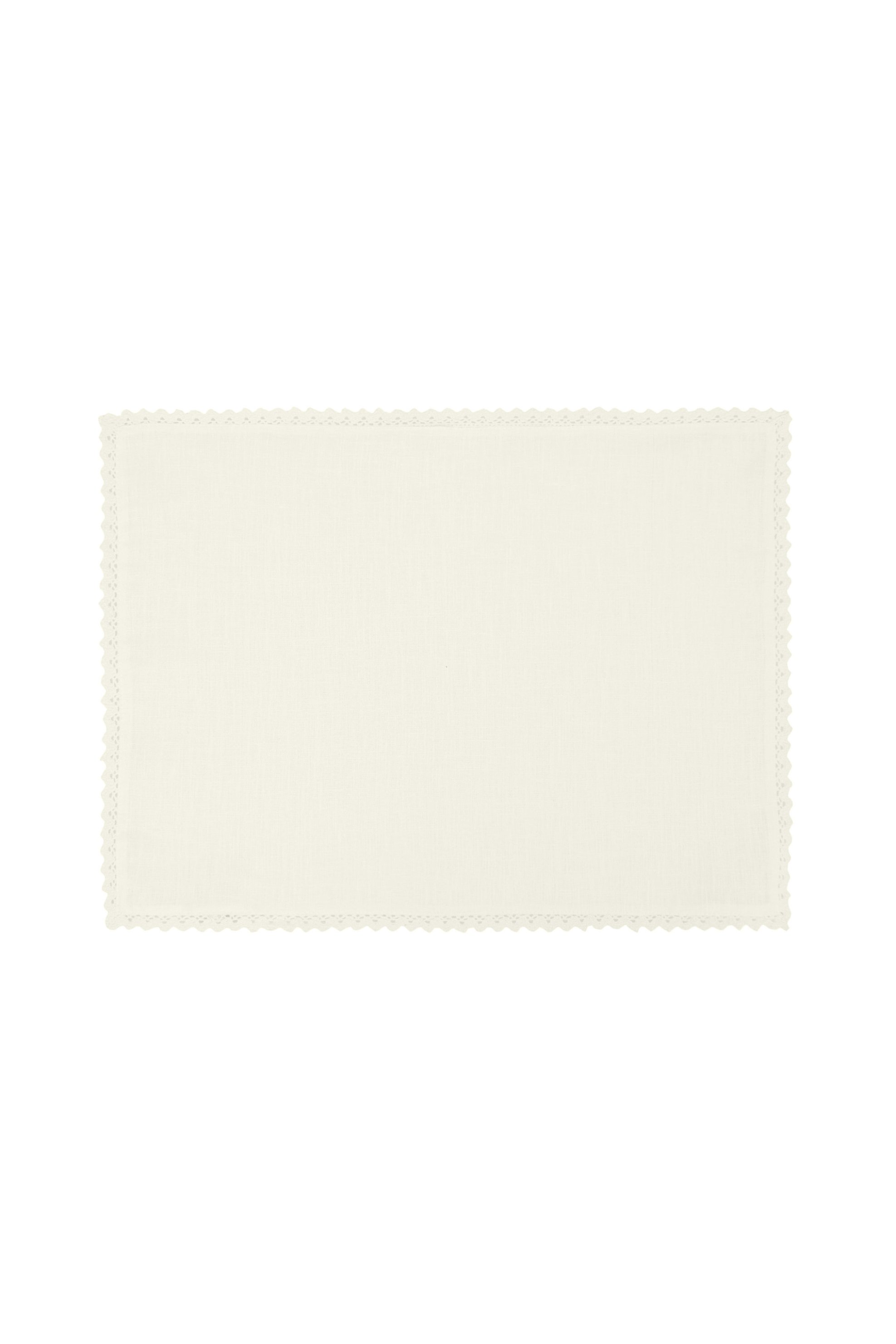 Coincasa λινό σουπλά με κέντημα 50 x 35 cm - 006665377 Εκρού