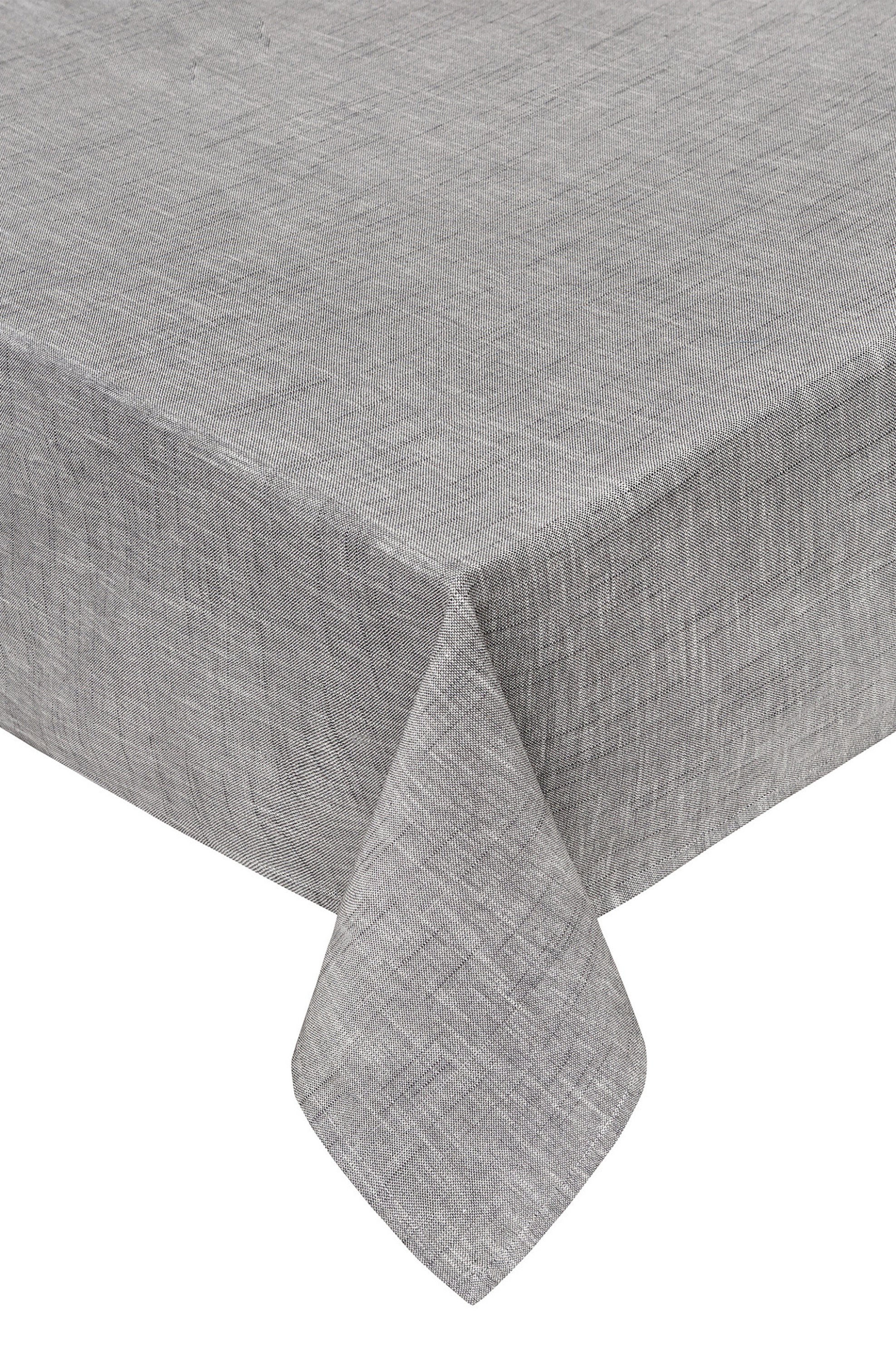 COINCASA Coincasa τραπεζομάντηλο μονόχρωμο με mélange πλέξη 140 x 200 cm - 007141422 Γκρι