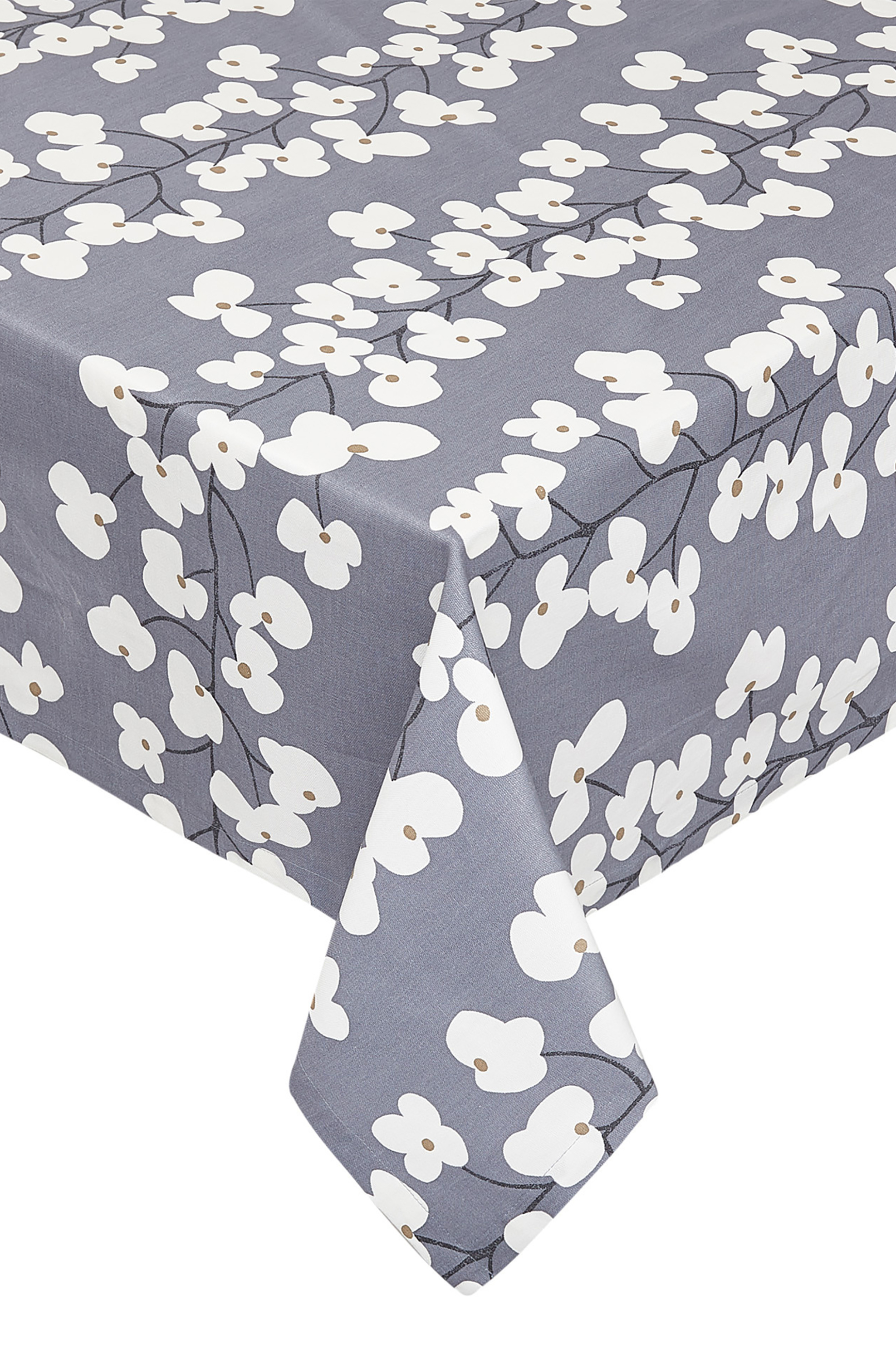 Coincasa τραπεζομάντηλο με floral print 140 x 250 cm - 007144718 Γκρι