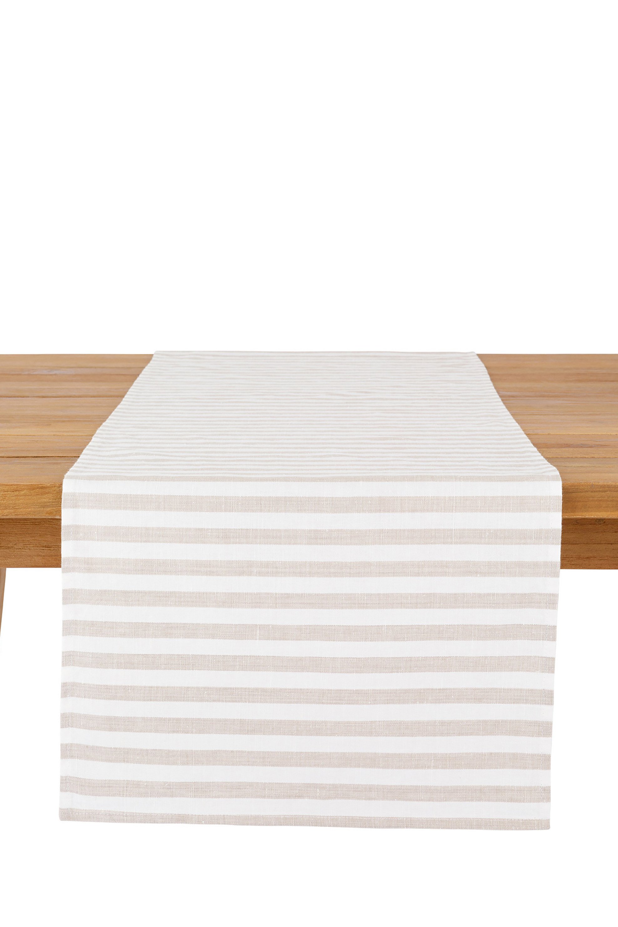 COINCASA Coincasa ράνερ με ριγέ σχέδιο "Righe" 40 x 140 cm - 007219277 Μπεζ