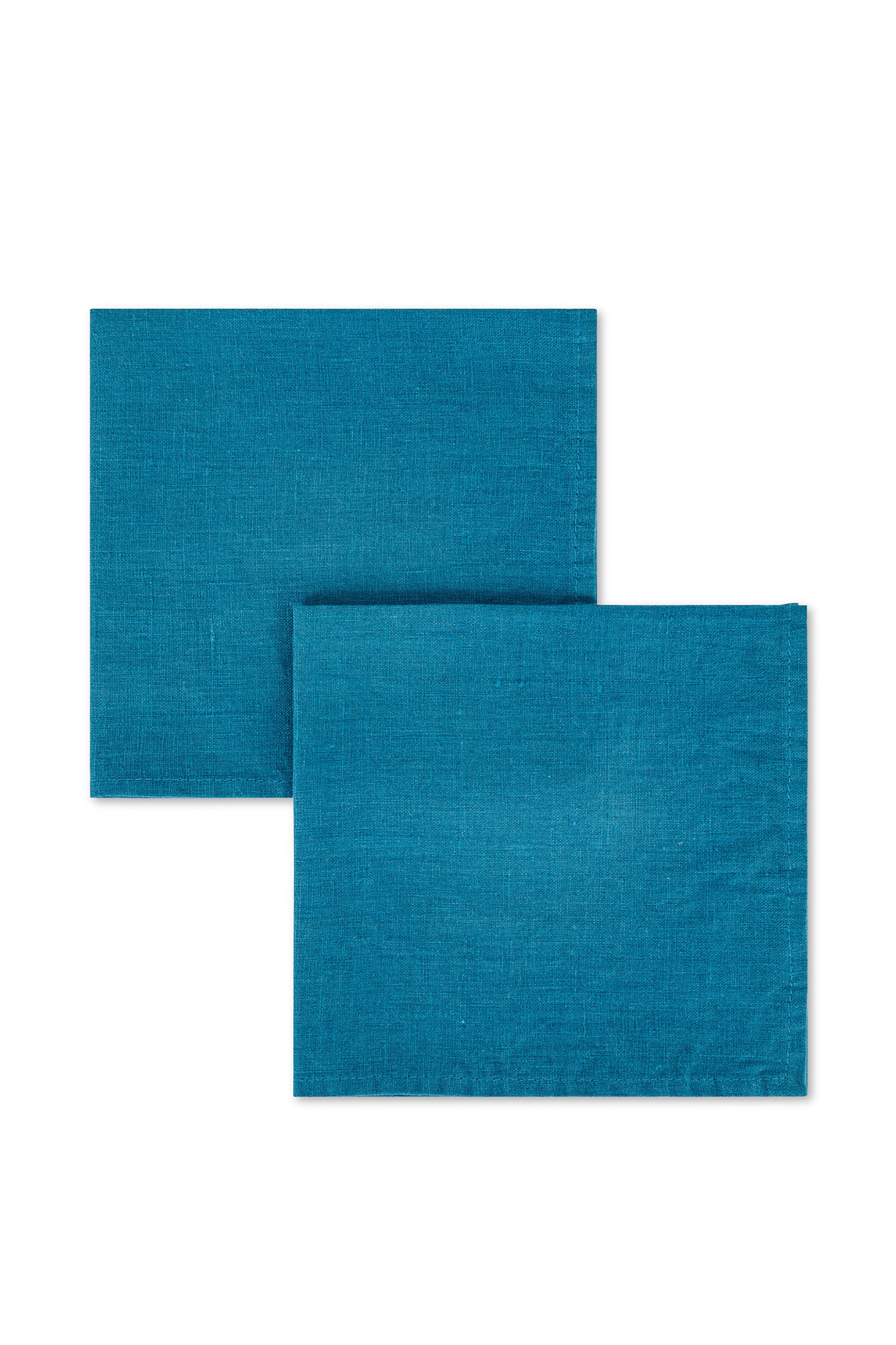 Coincasa σετ πετσέτες κουζίνας μονόχρωμες "Linen Joy" (2 τεμάχια) - 007219337 Πετρόλ