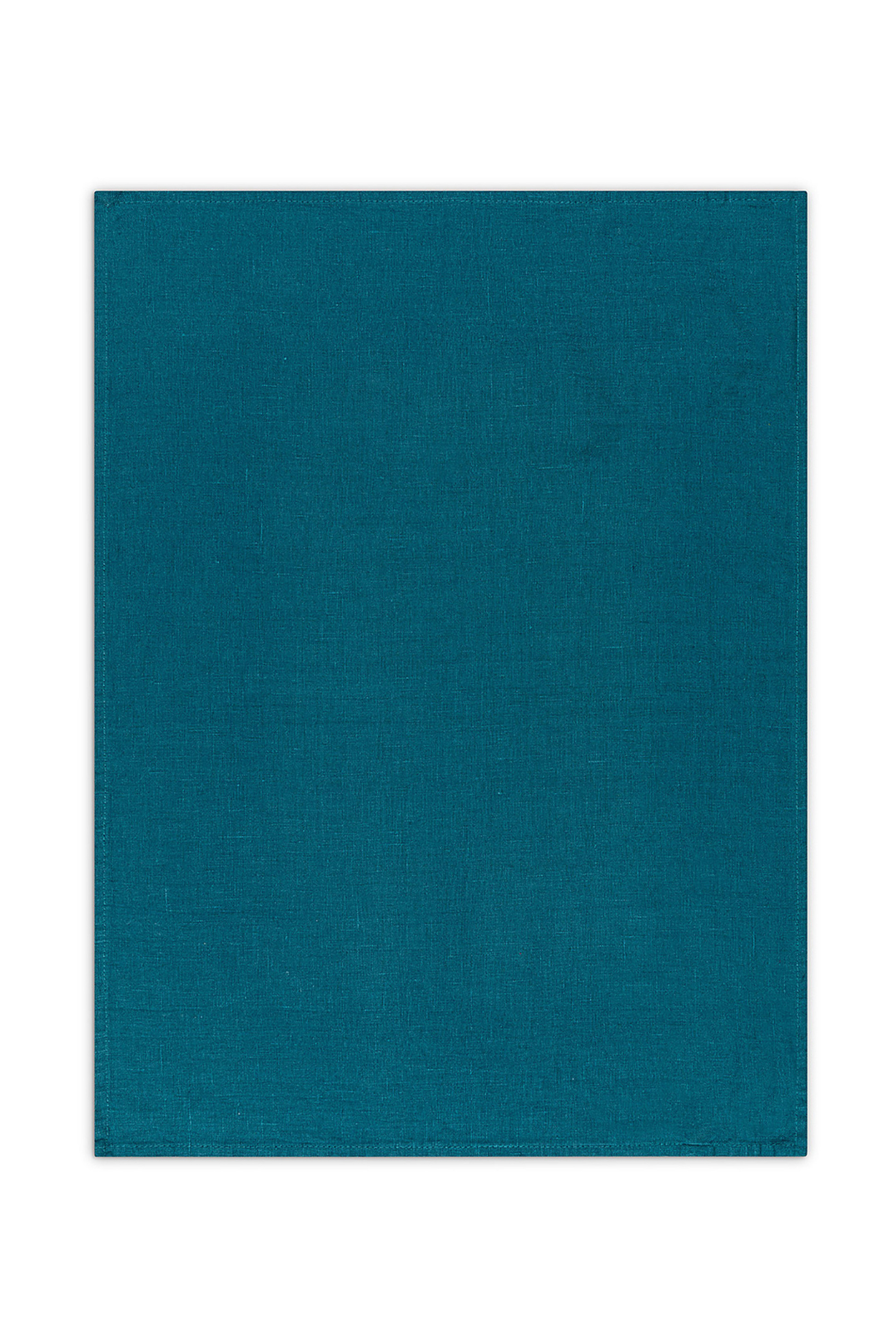 Coincasa πετσέτα κουζίνας μονόχρωμη "Linen Joy" 70 x 50 cm - 007219344 Πετρόλ φωτογραφία